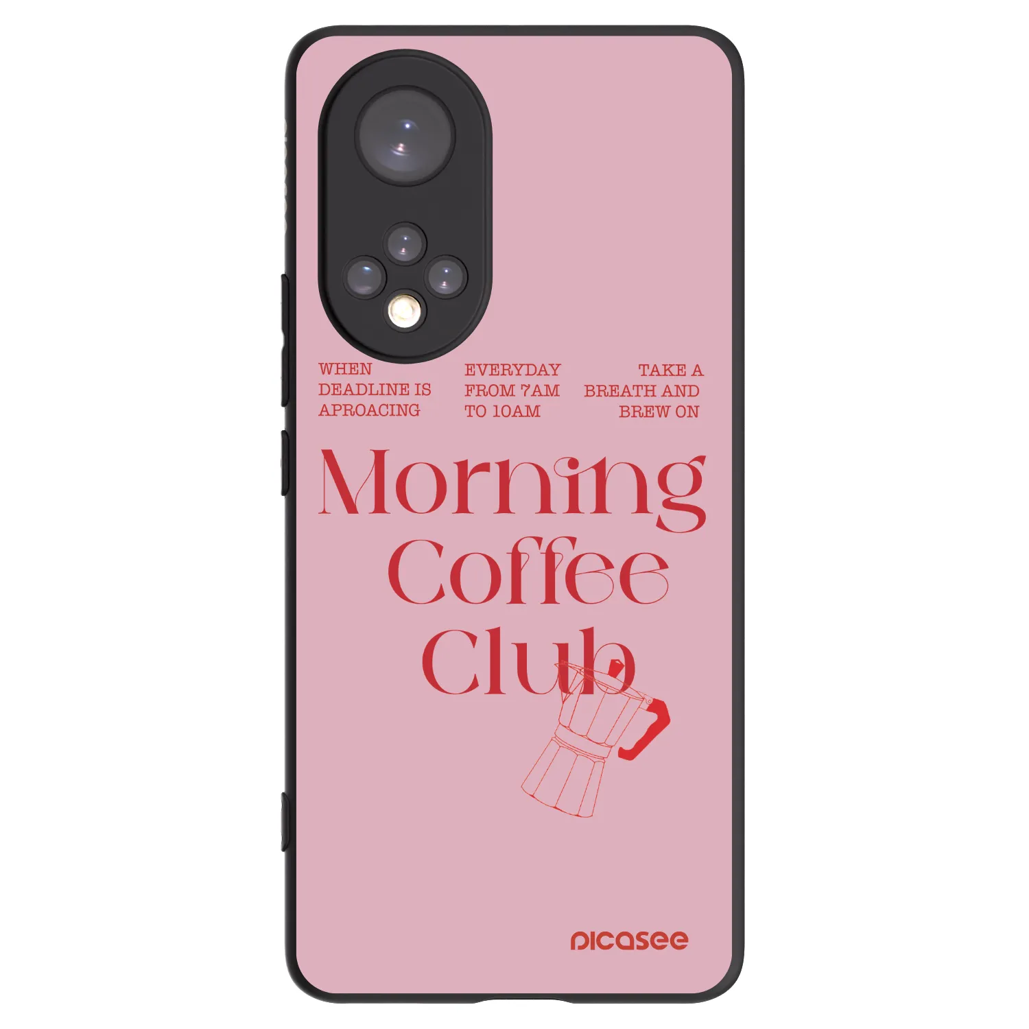 Picasee crna silikonska maskica za Honor 50 5G - Morning