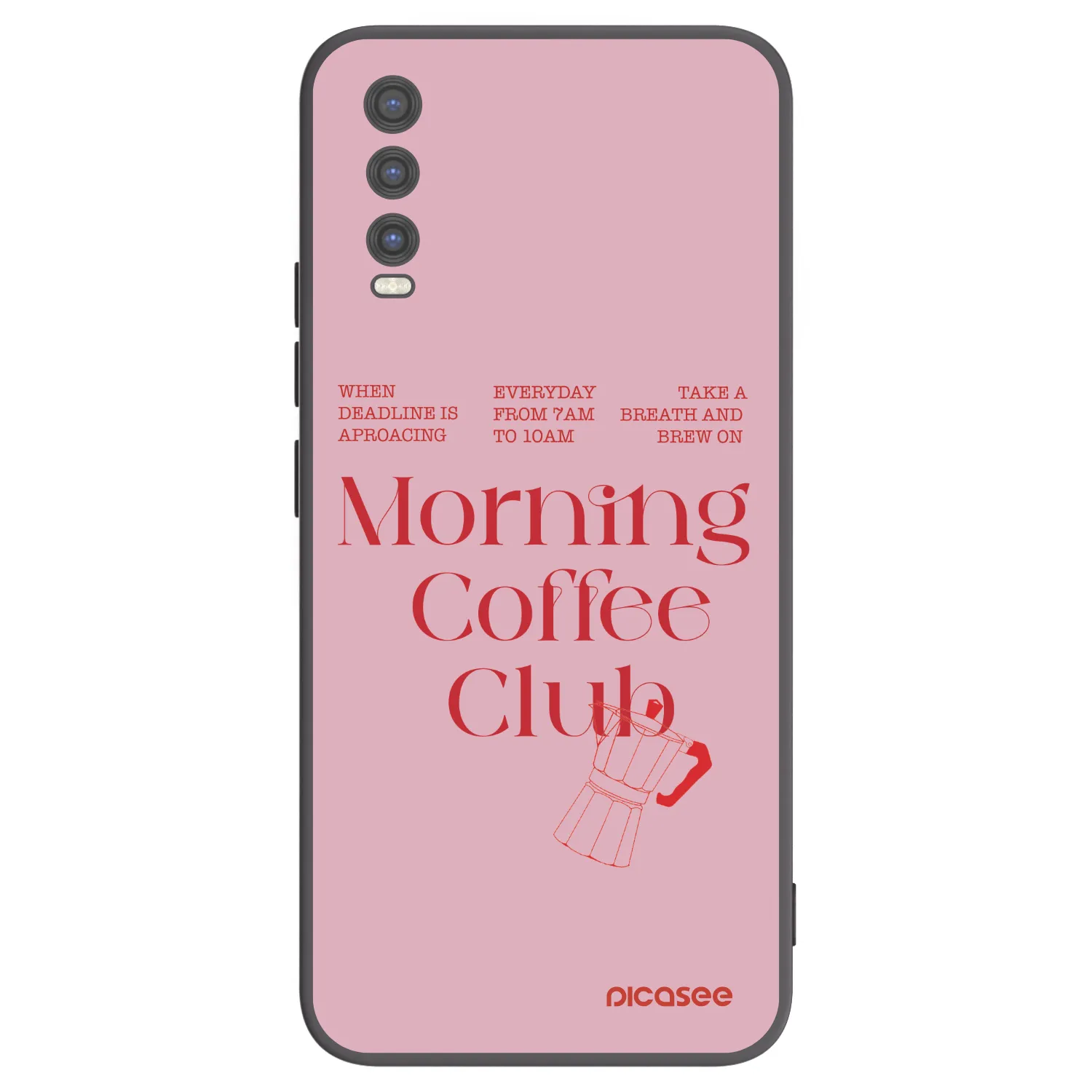 Picasee crna silikonska maskica za Vivo Y20s - Morning