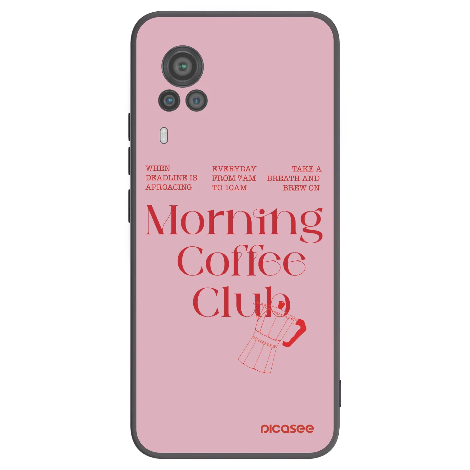 Picasee crna silikonska maskica za Vivo X60 Pro 5G - Morning
