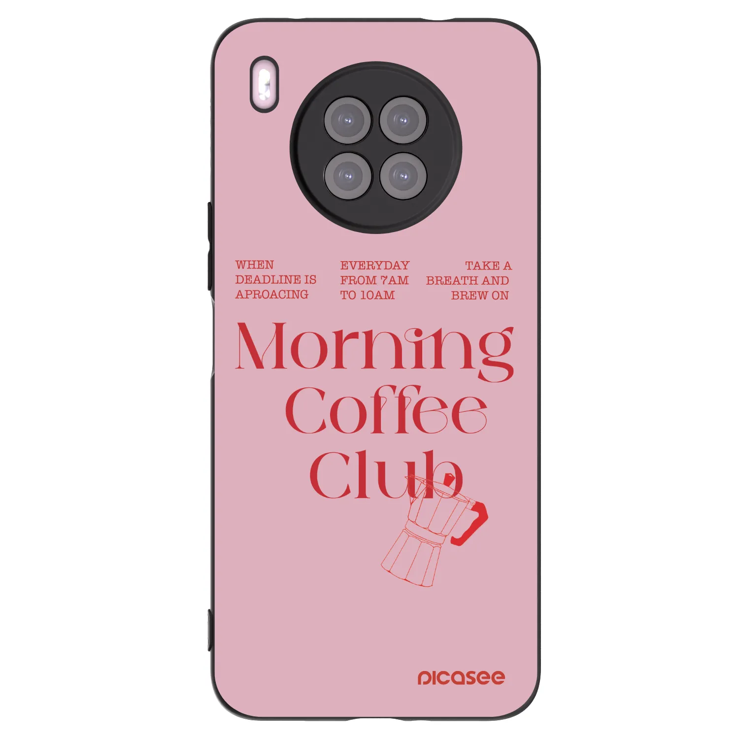 Picasee crna silikonska maskica za Huawei Nova 8i - Morning