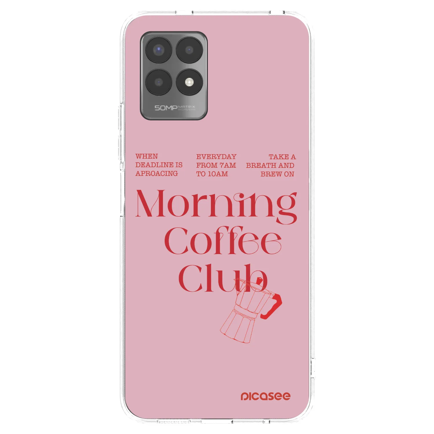 Picasee silikonska prozirna maskica za Realme 8i - Morning