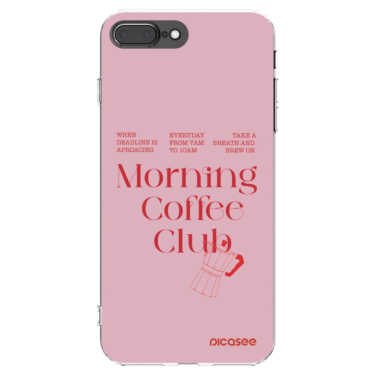 Picasee silikonska prozirna maskica za Apple iPhone 7 Plus - Morning