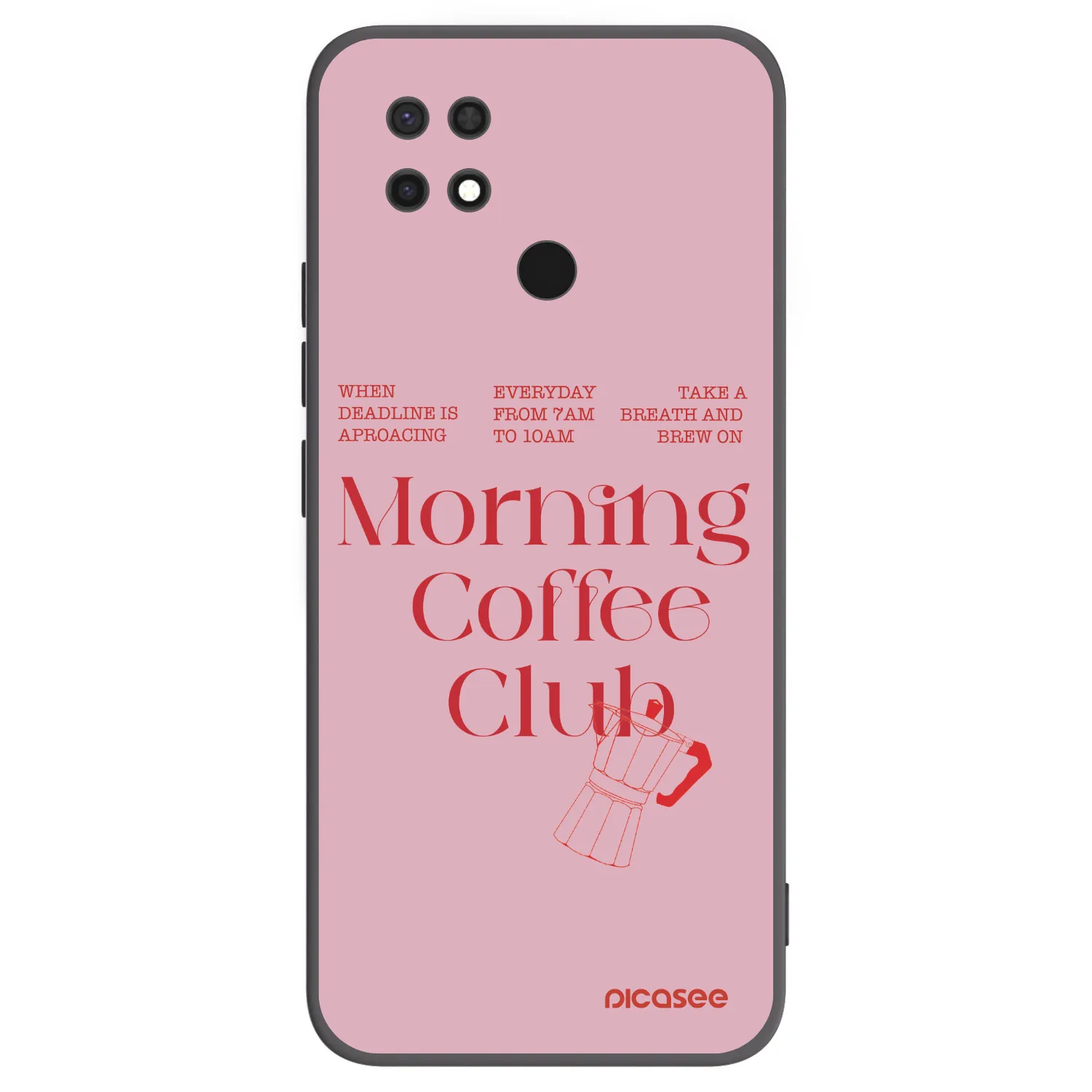 Picasee crna silikonska maskica za Xiaomi Redmi 10C - Morning