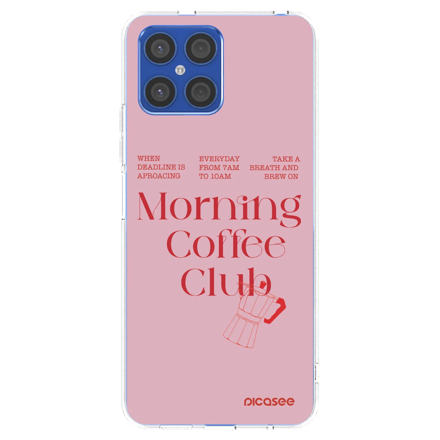 Picasee silikonska prozirna maskica za Honor X8 4G - Morning