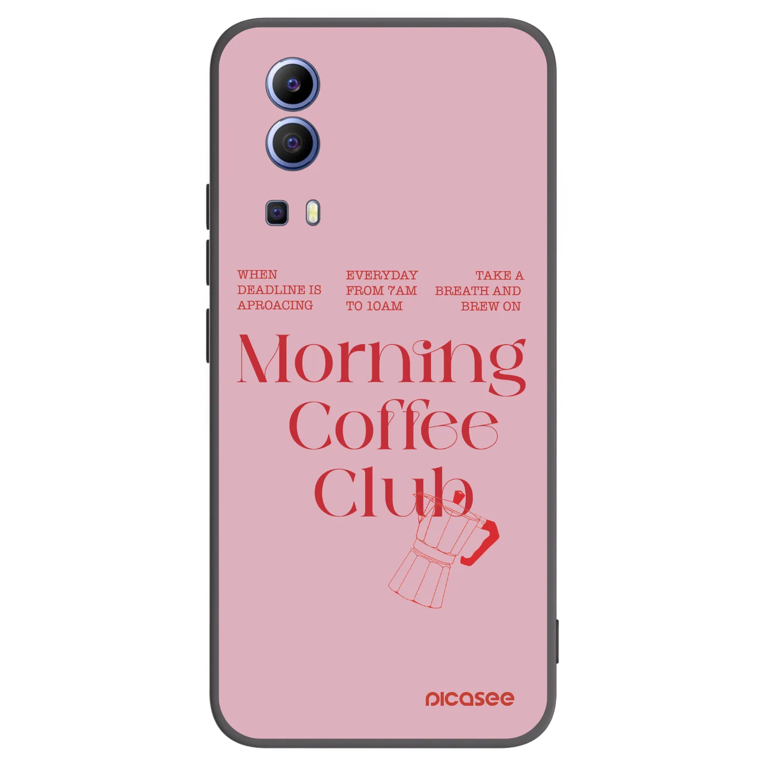 Picasee crna silikonska maskica za Vivo Y52 5G - Morning