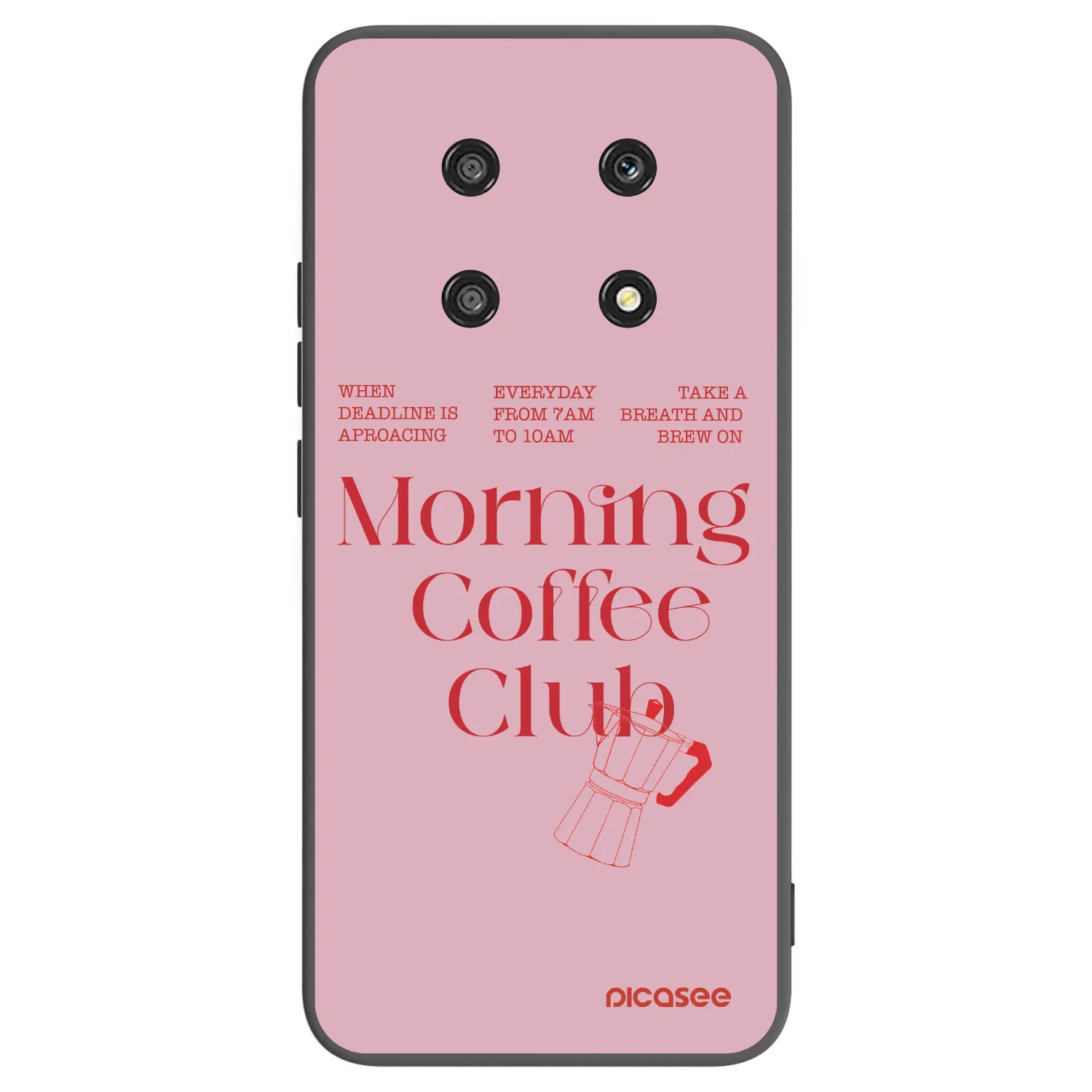 Picasee crna silikonska maskica za Honor Magic4 Lite 5G - Morning