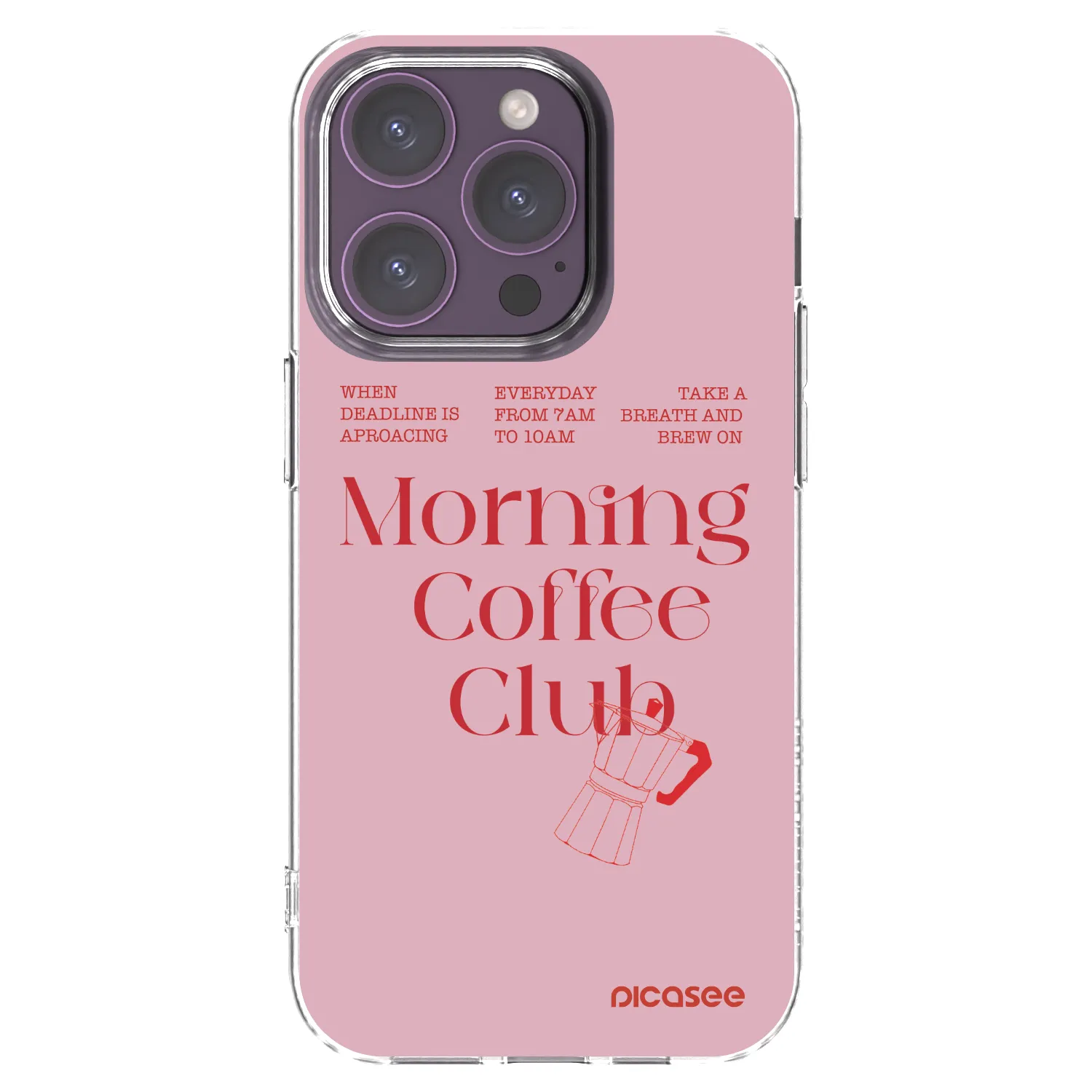Picasee silikonska prozirna maskica za Apple iPhone 14 Pro - Morning