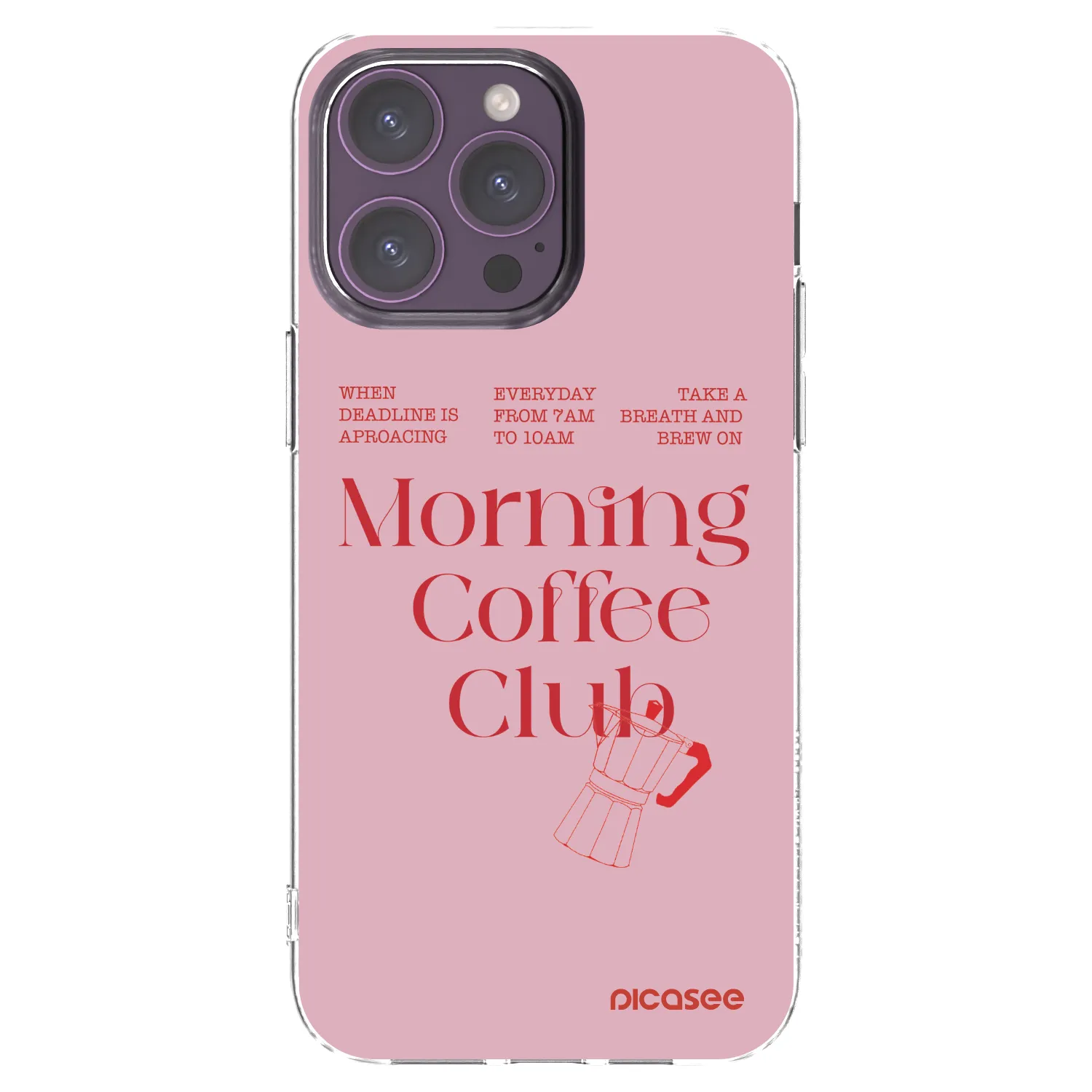 Picasee silikonska prozirna maskica za Apple iPhone 14 Pro Max - Morning