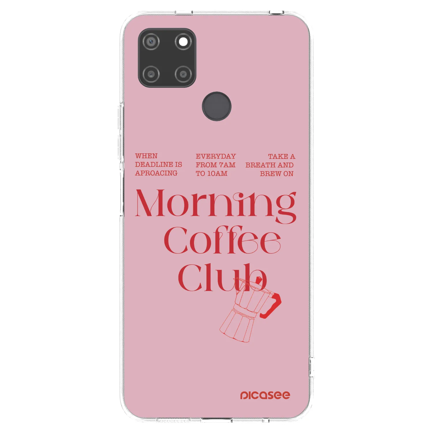 Picasee silikonska prozirna maskica za Realme C21Y - Morning