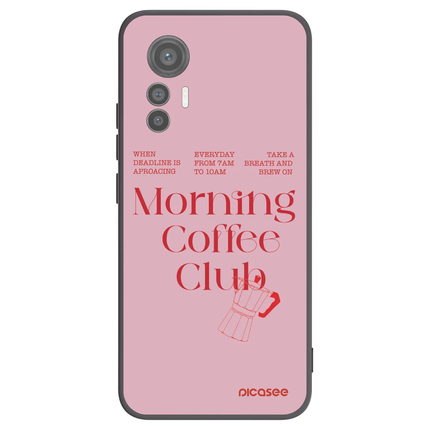 Picasee crna silikonska maskica za Xiaomi 12 Lite - Morning