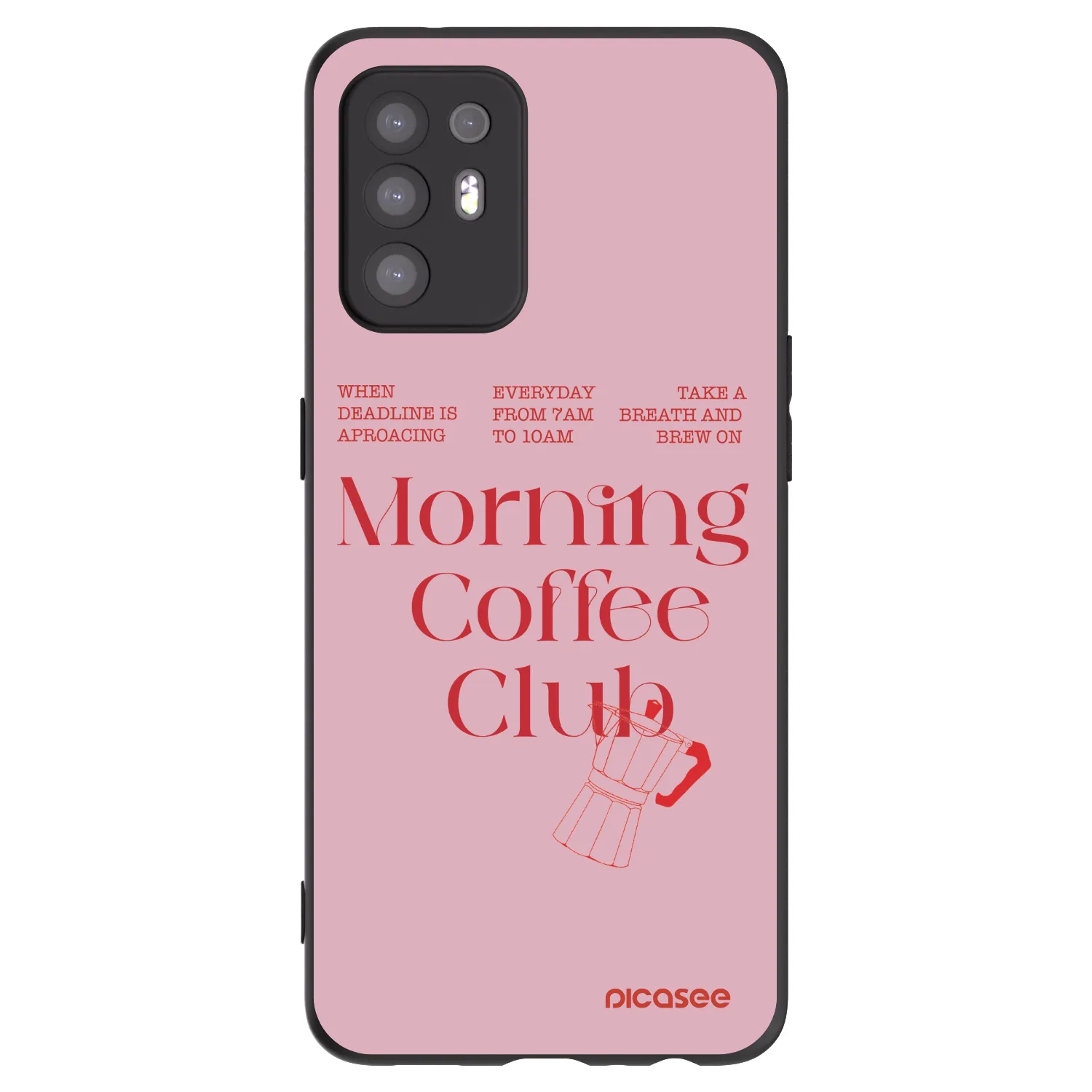 Picasee crna silikonska maskica za OPPO A94 5G - Morning