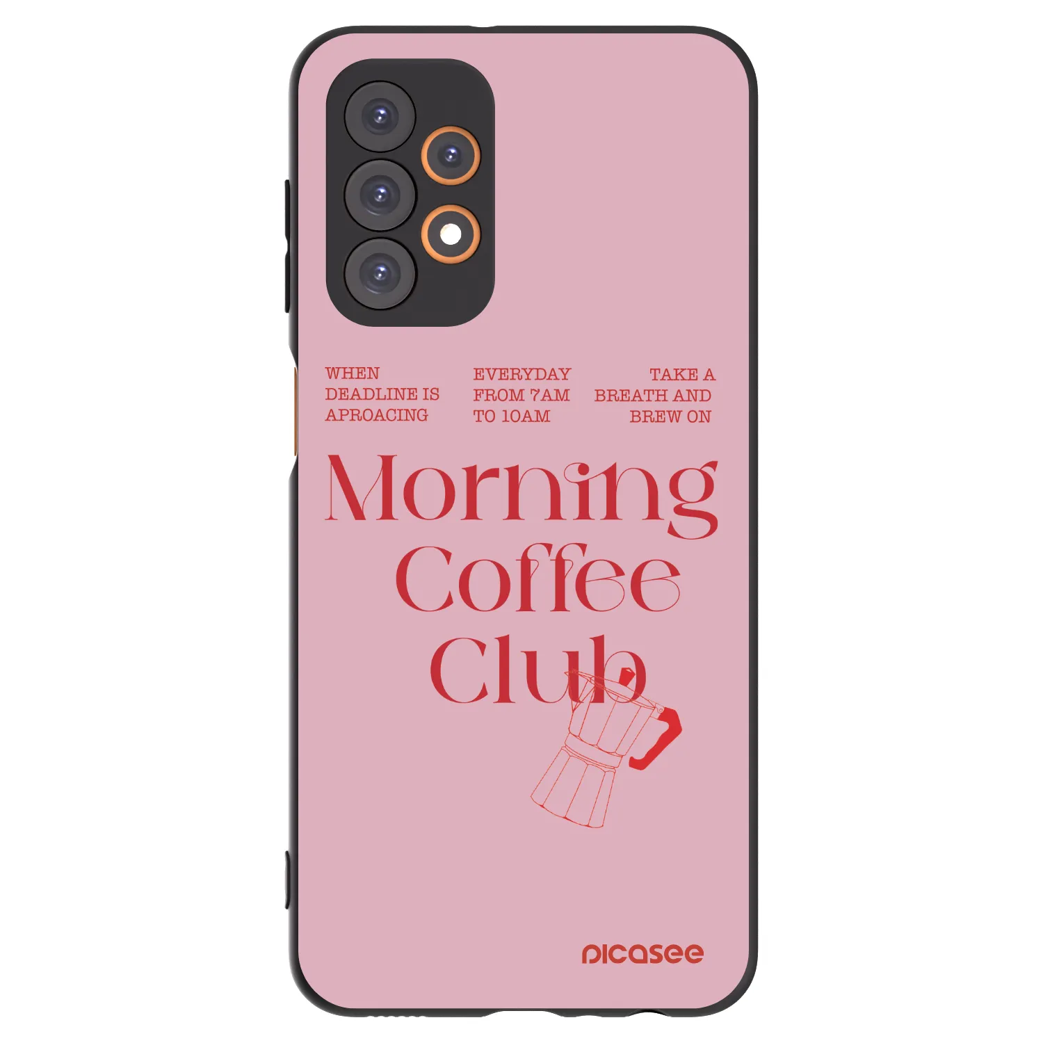 Picasee crna silikonska maskica za Samsung Galaxy A23 A235F 4G - Morning
