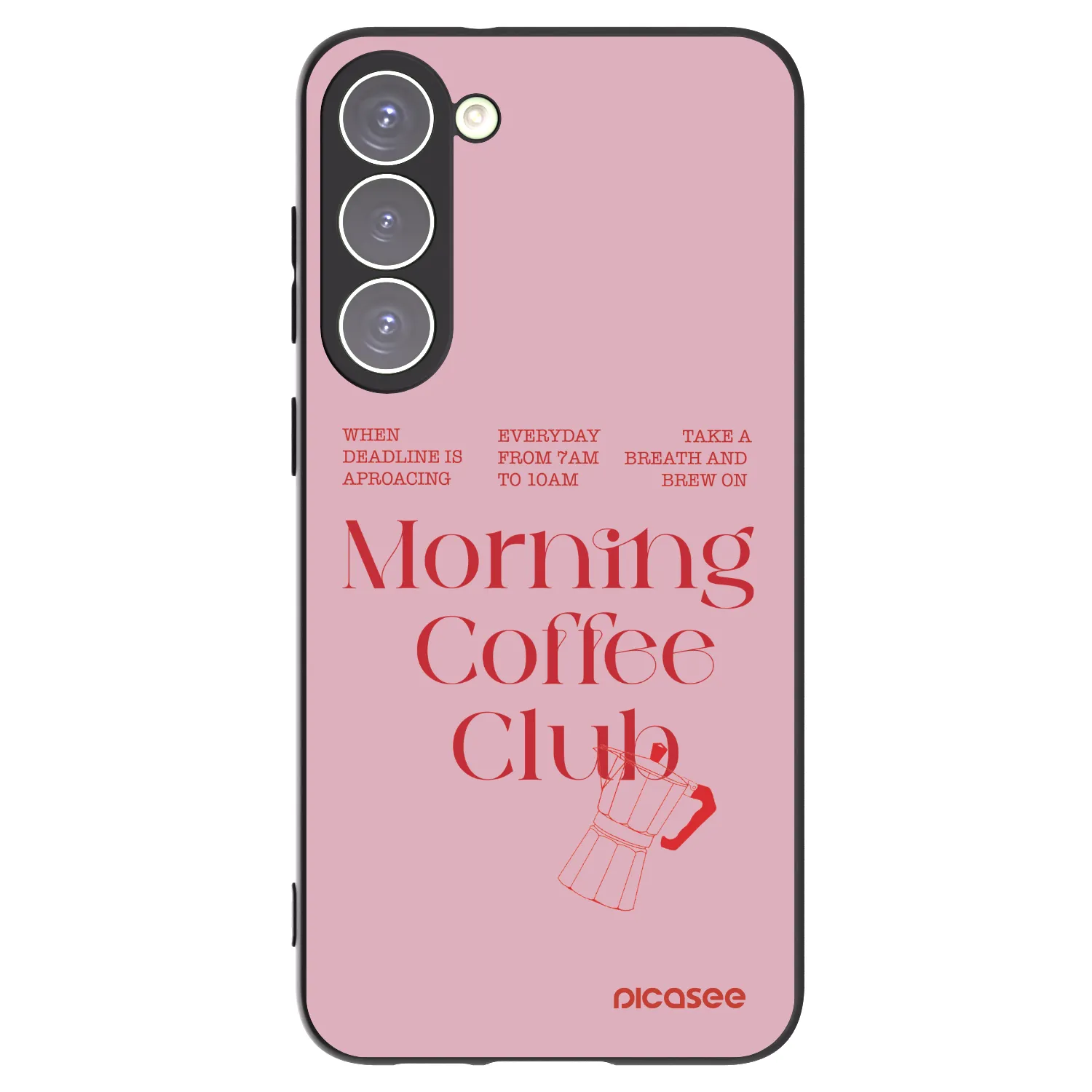 Picasee crna silikonska maskica za Samsung Galaxy S23+ 5G - Morning
