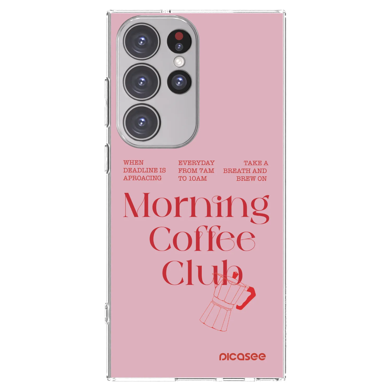 Picasee silikonska prozirna maskica za Samsung Galaxy S23 Ultra 5G - Morning