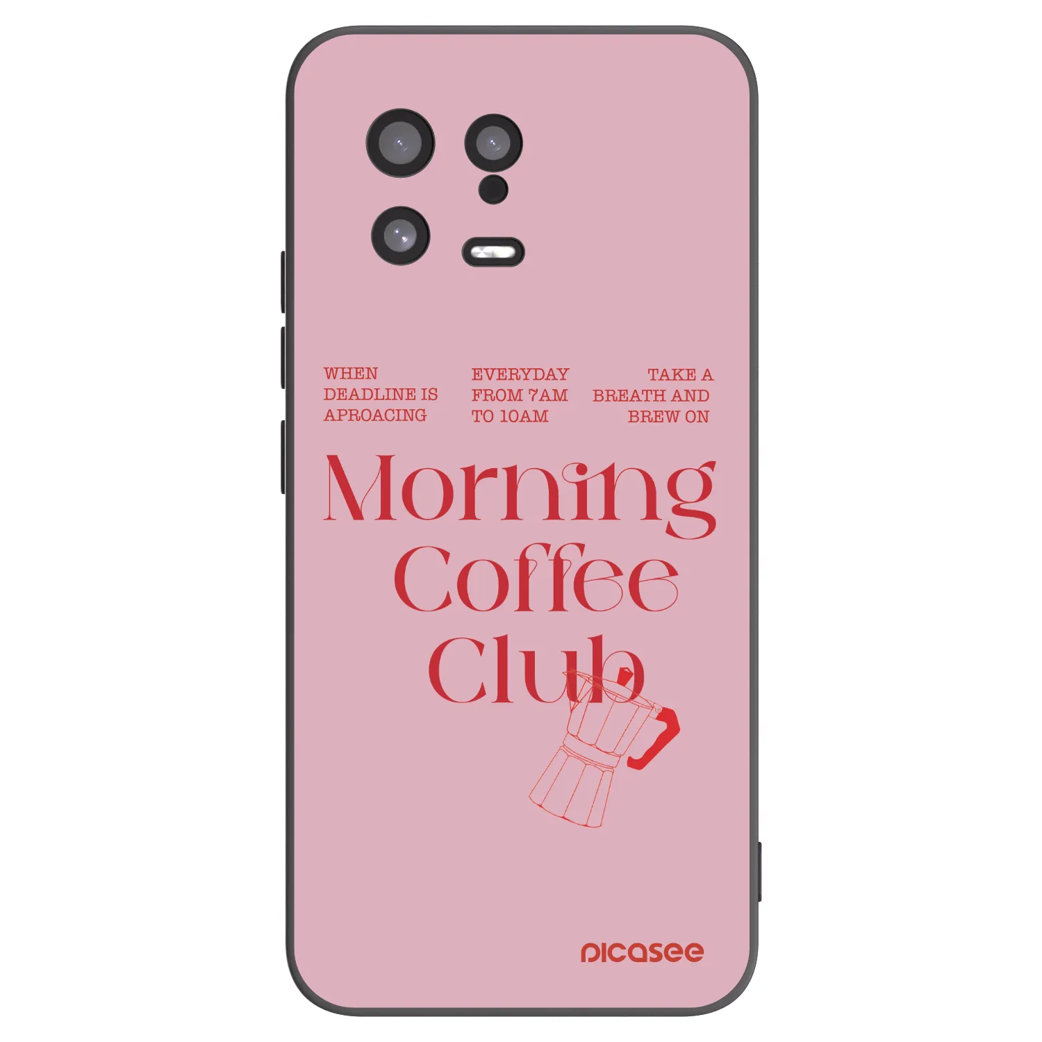 Picasee crna silikonska maskica za Xiaomi 13 - Morning