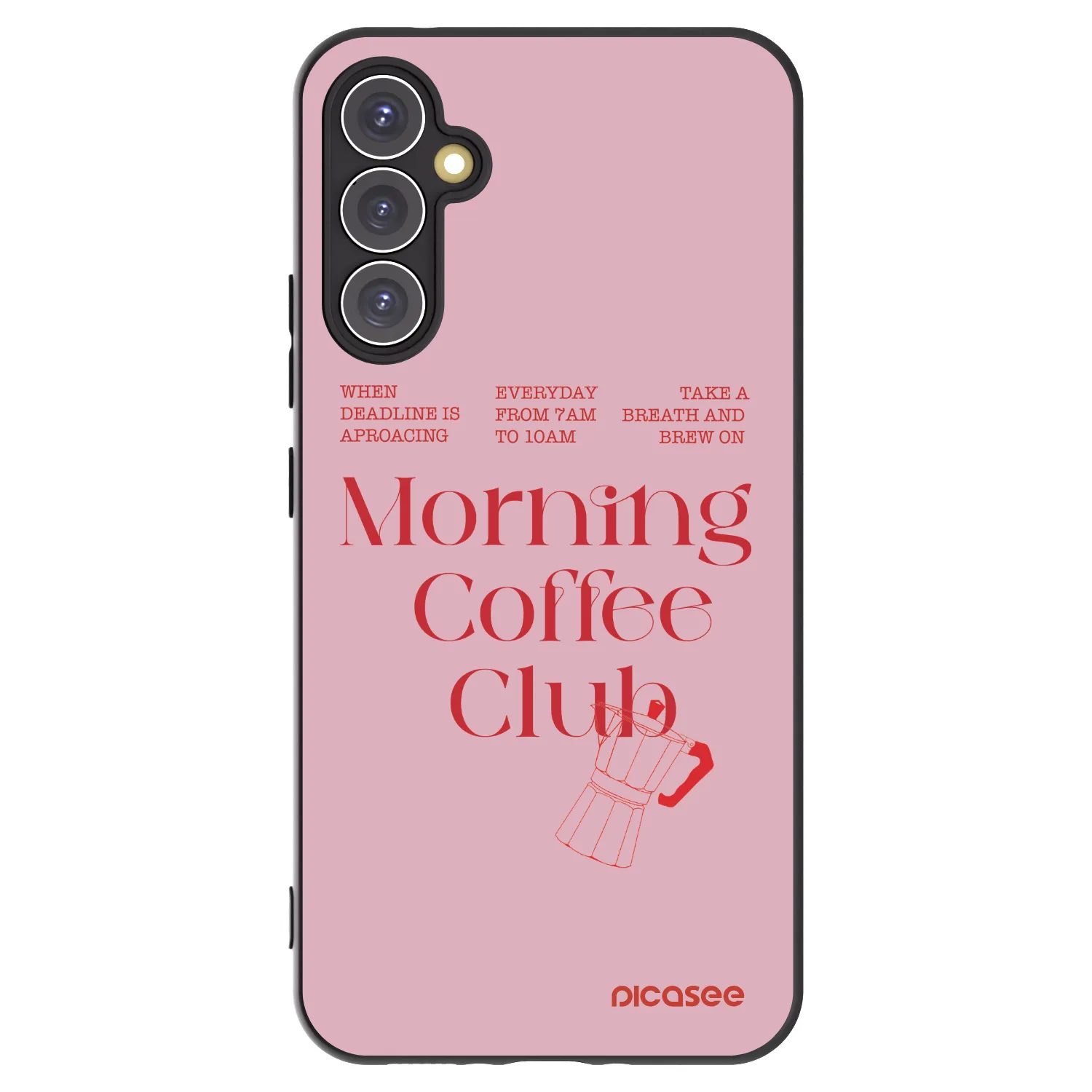 Picasee crna silikonska maskica za Samsung Galaxy A34 5G A346B - Morning