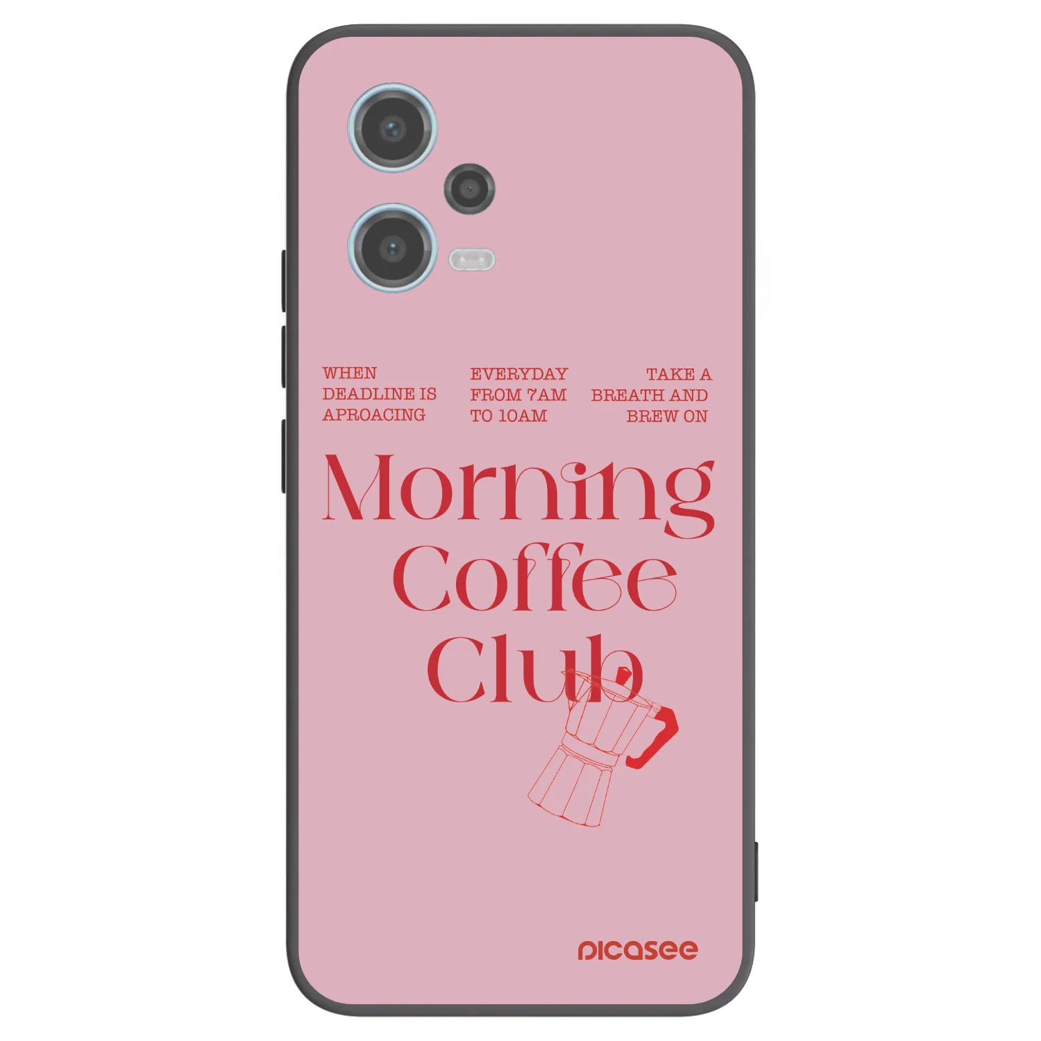 Picasee crna silikonska maskica za Xiaomi Redmi Note 12 5G - Morning