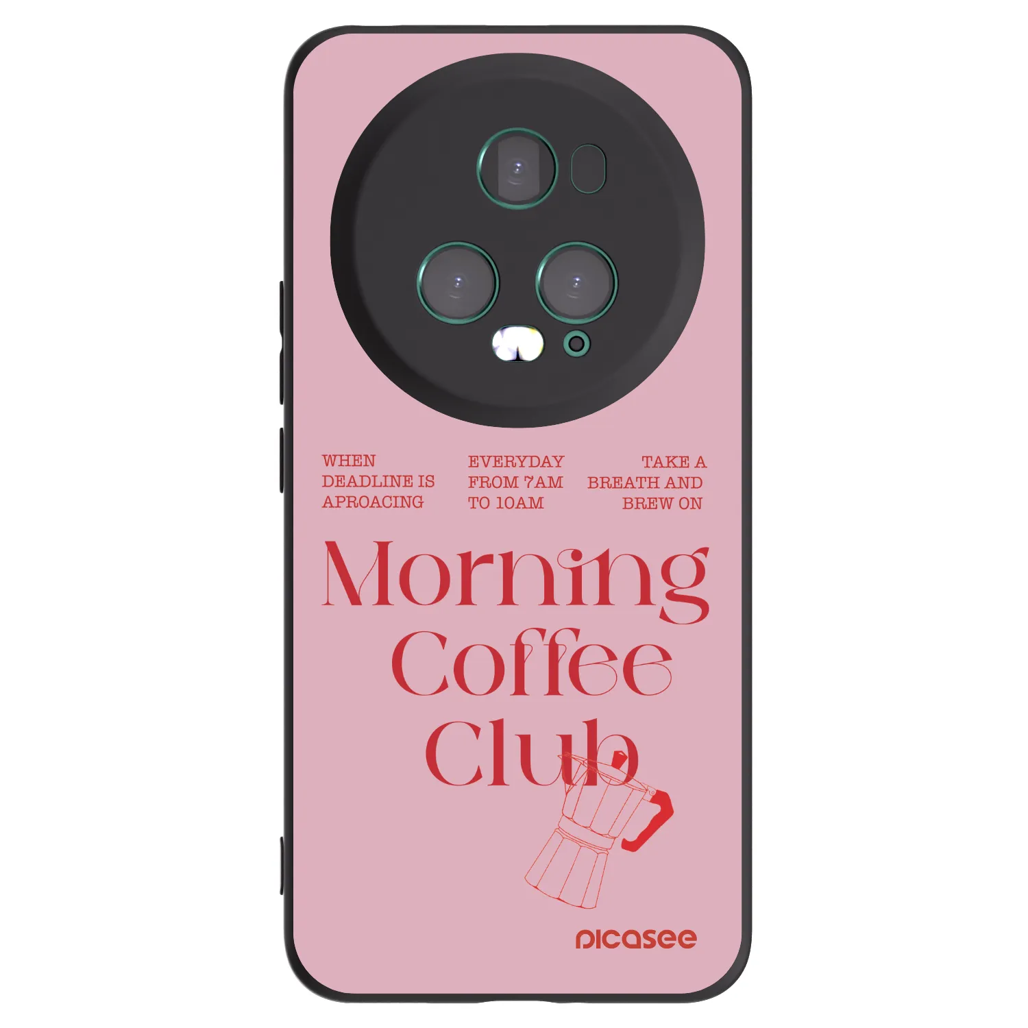 Picasee crna silikonska maskica za Honor Magic5 Pro - Morning