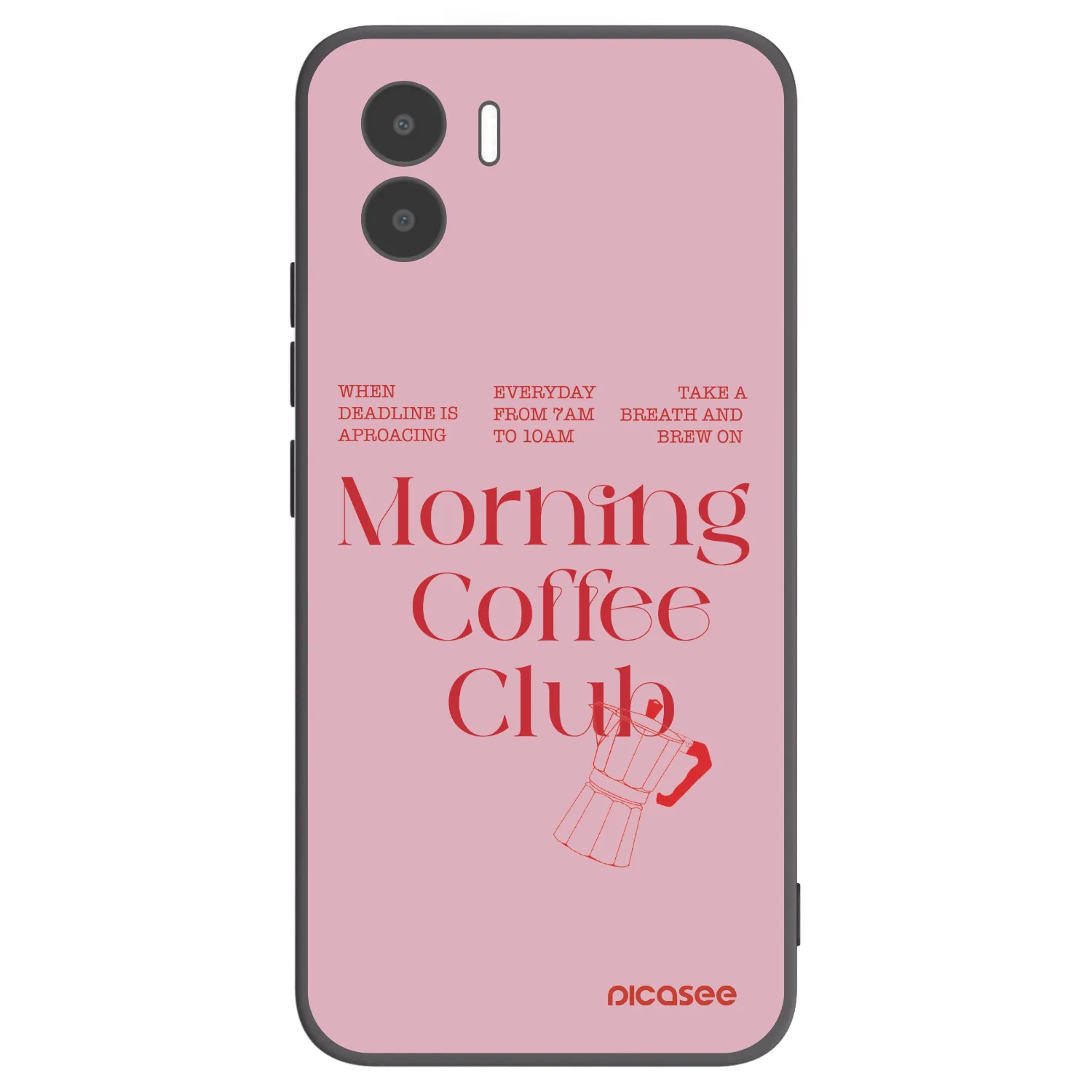 Picasee crna silikonska maskica za Xiaomi Redmi A2 - Morning