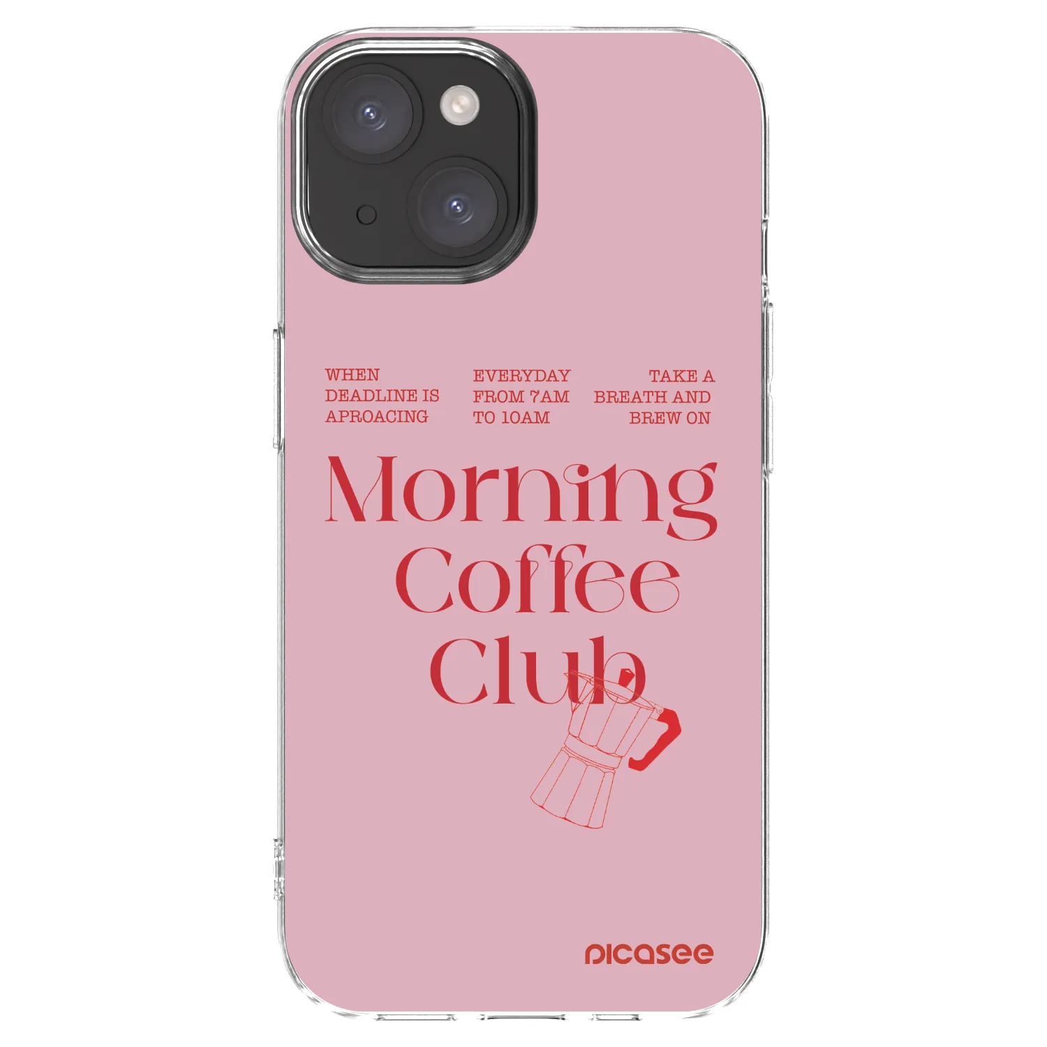 Picasee silikonska prozirna maskica za Apple iPhone 15 - Morning