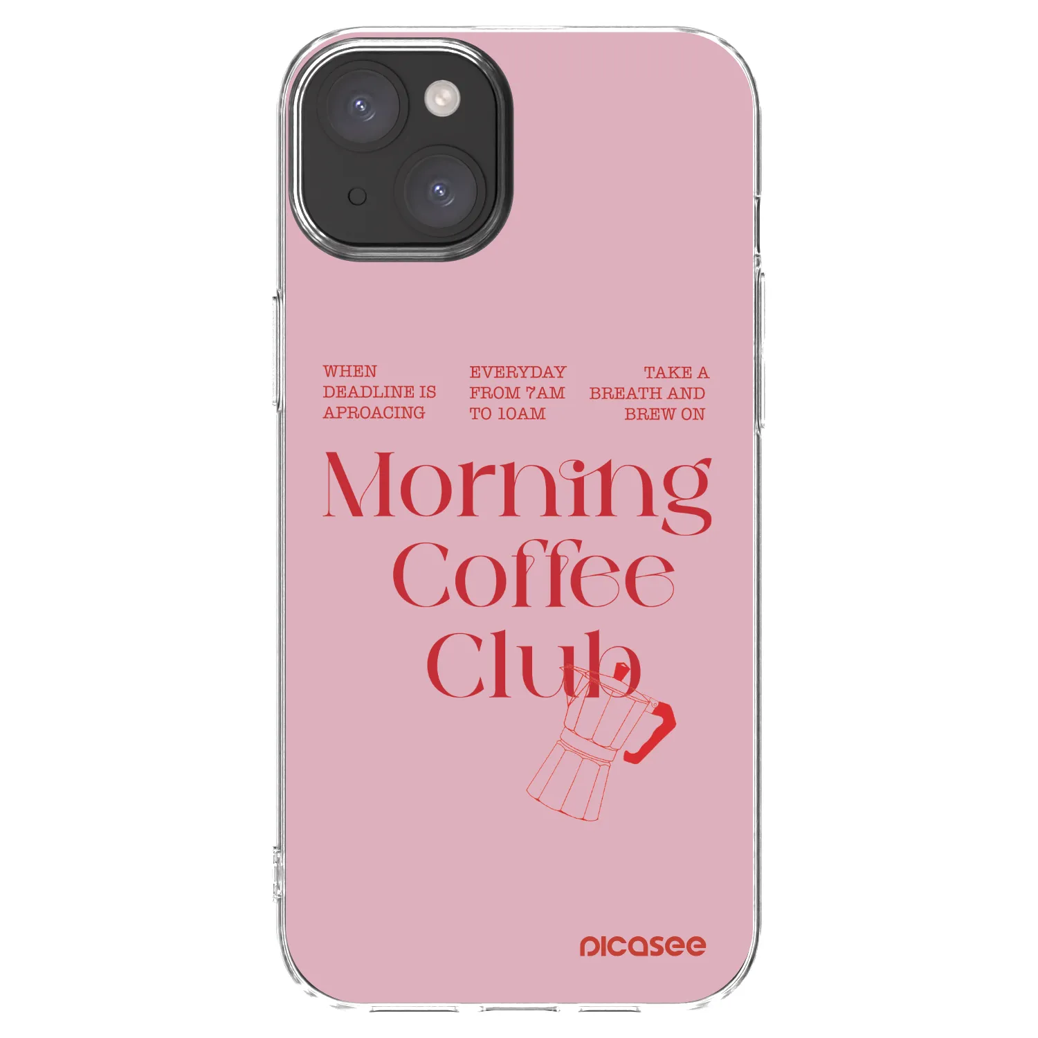 Picasee silikonska prozirna maskica za Apple iPhone 15 Plus - Morning