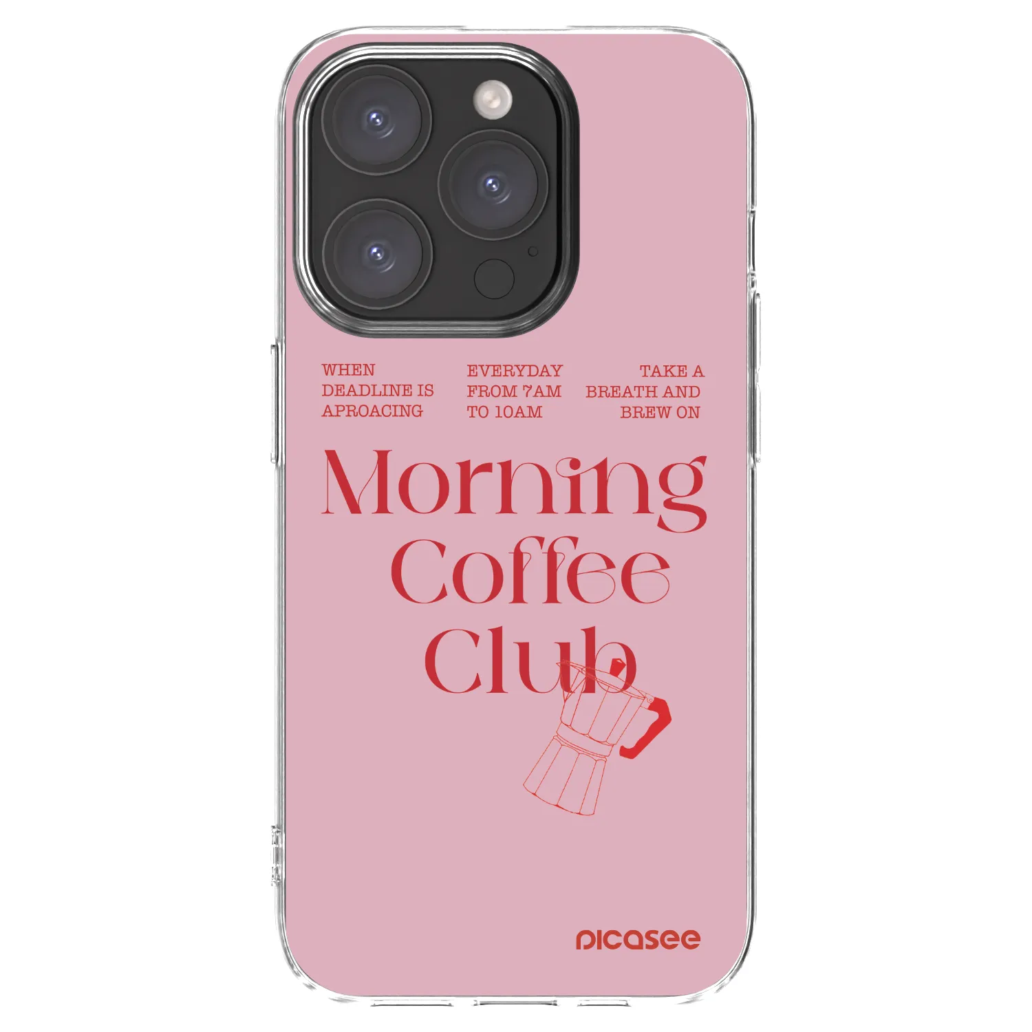 Picasee silikonska prozirna maskica za Apple iPhone 15 Pro - Morning