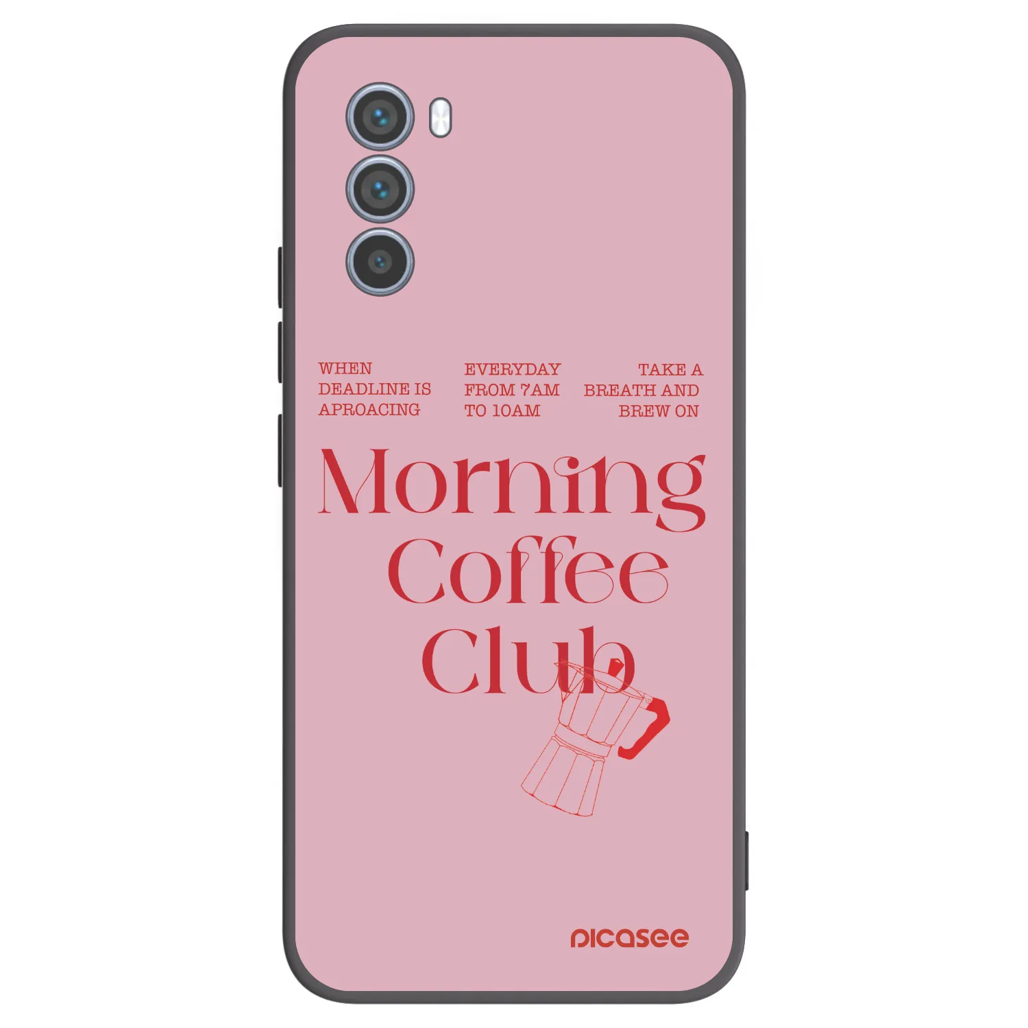 Picasee crna silikonska maskica za Motorola Moto G62 - Morning