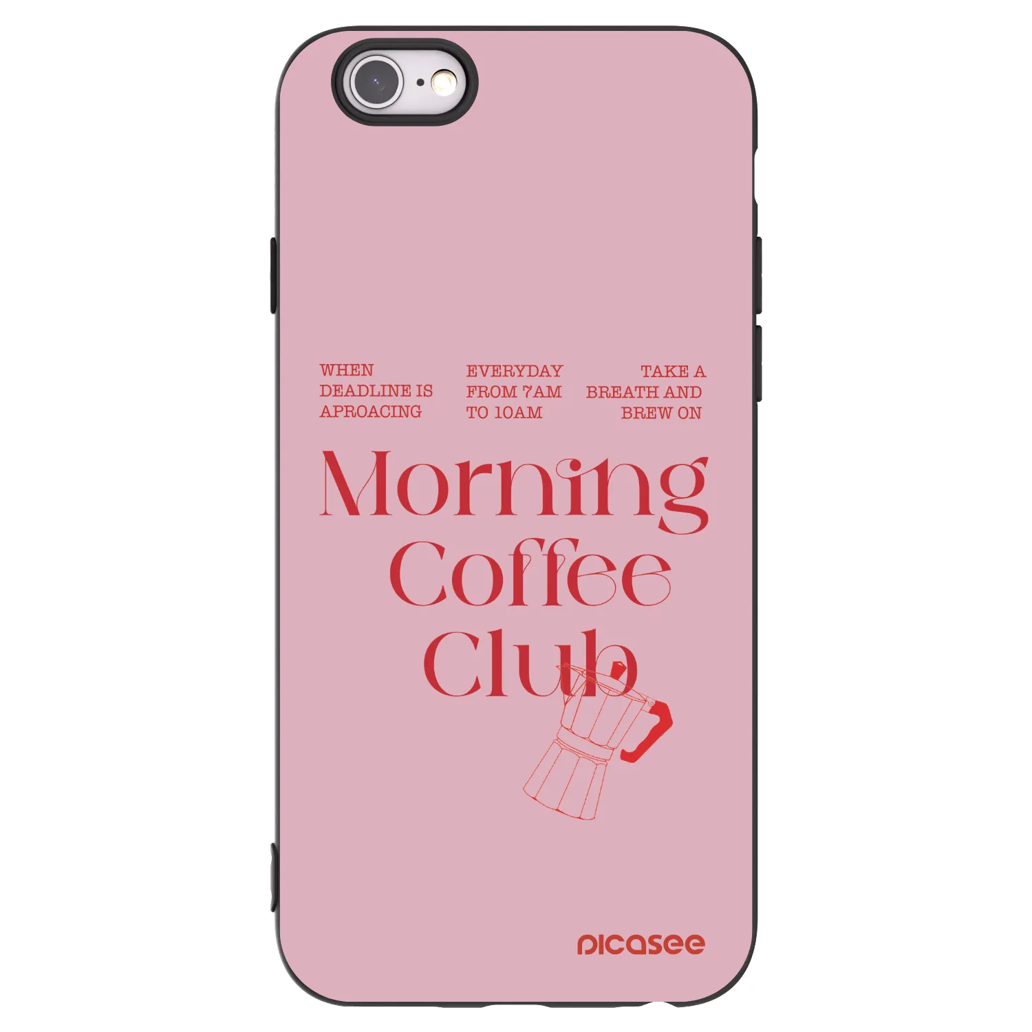 Picasee crna silikonska maskica za Apple iPhone 6/6S - Morning
