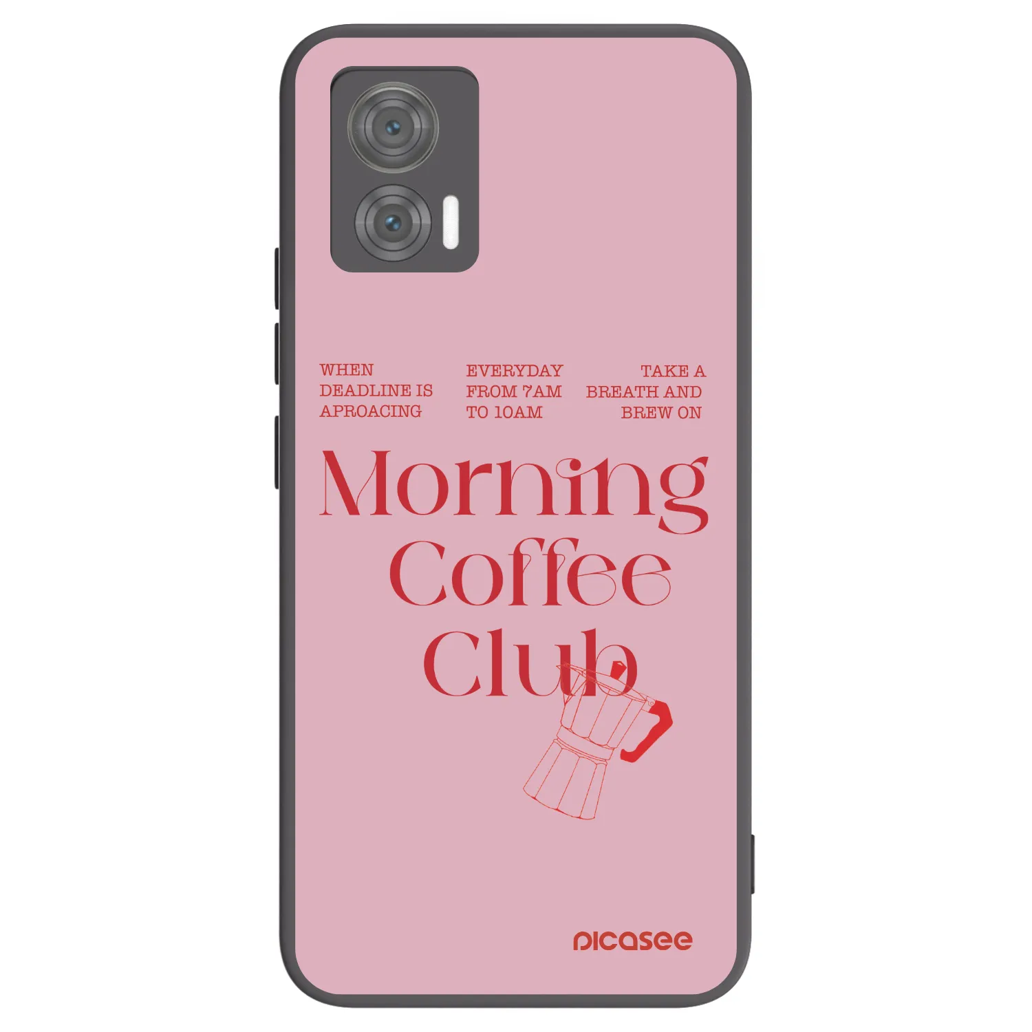 Picasee crna silikonska maskica za Motorola Edge 30 Neo - Morning