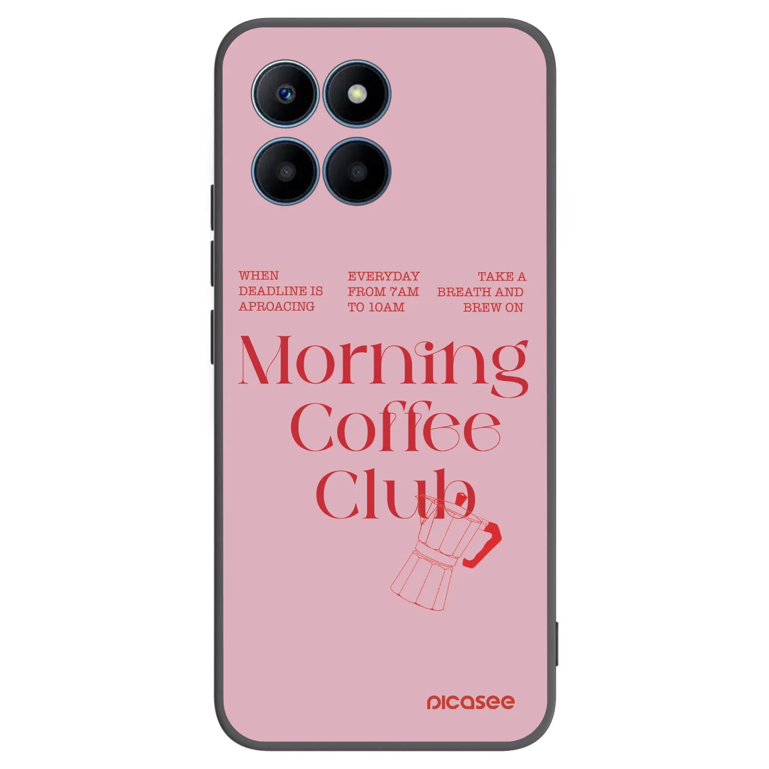 Picasee crna silikonska maskica za Honor 70 Lite - Morning