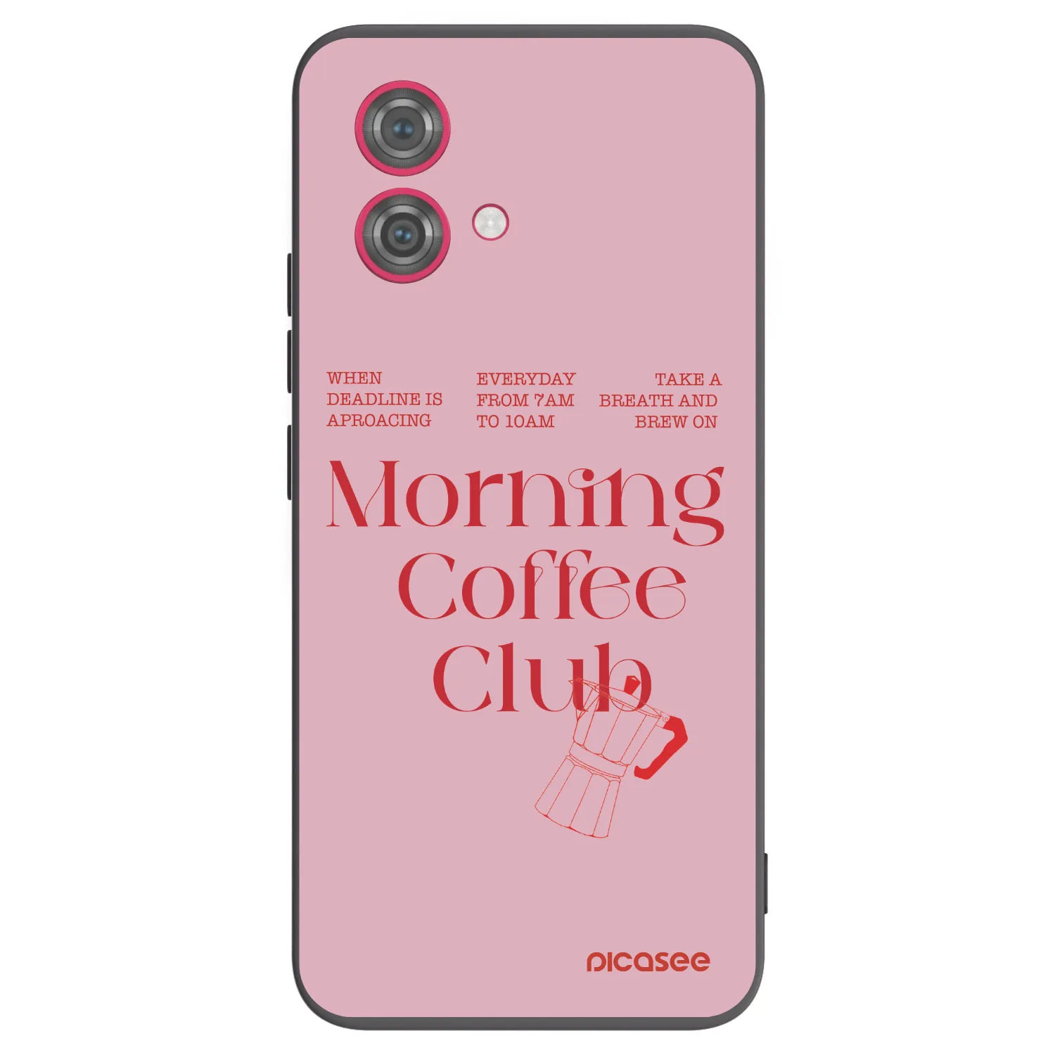 Picasee crna silikonska maskica za Motorola Moto G84 5G - Morning