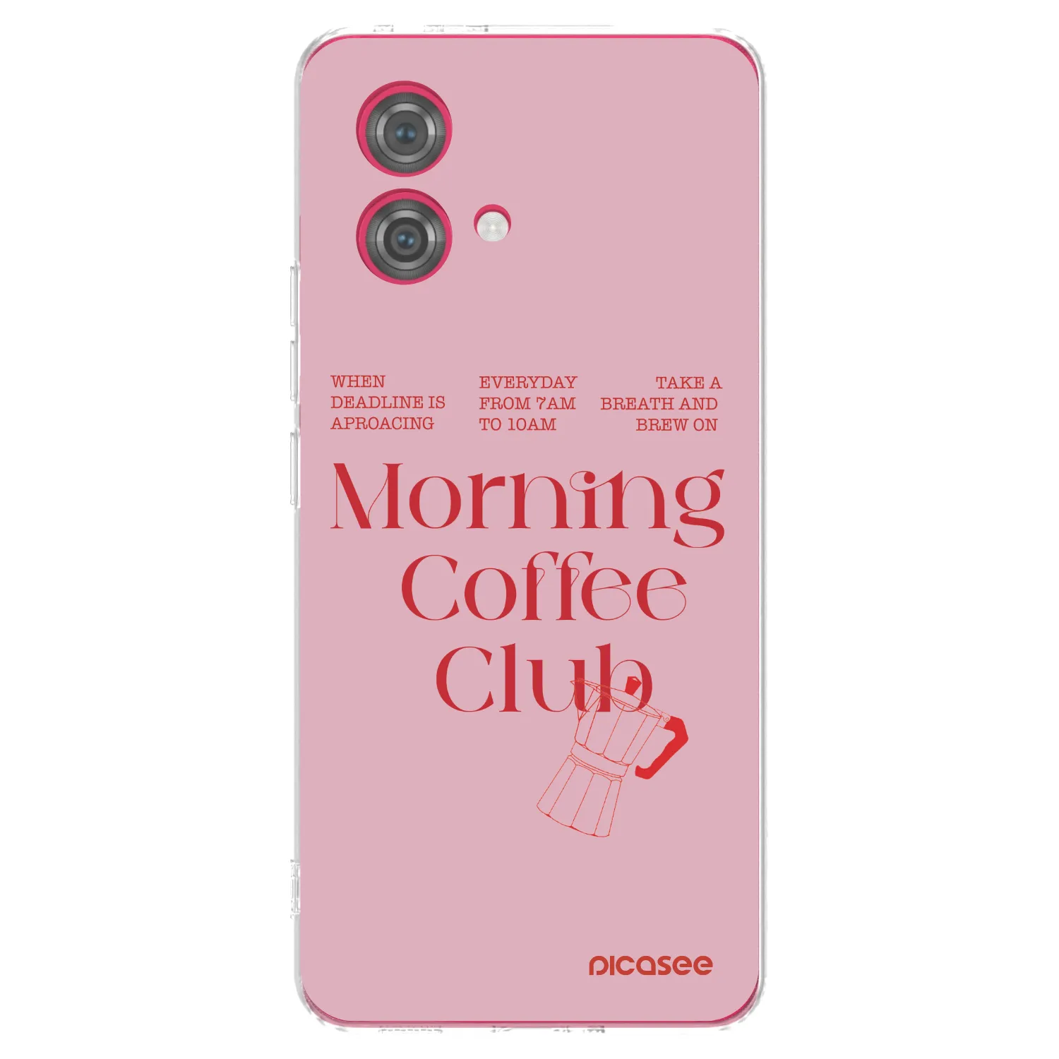 Picasee silikonska prozirna maskica za Motorola Moto G84 5G - Morning