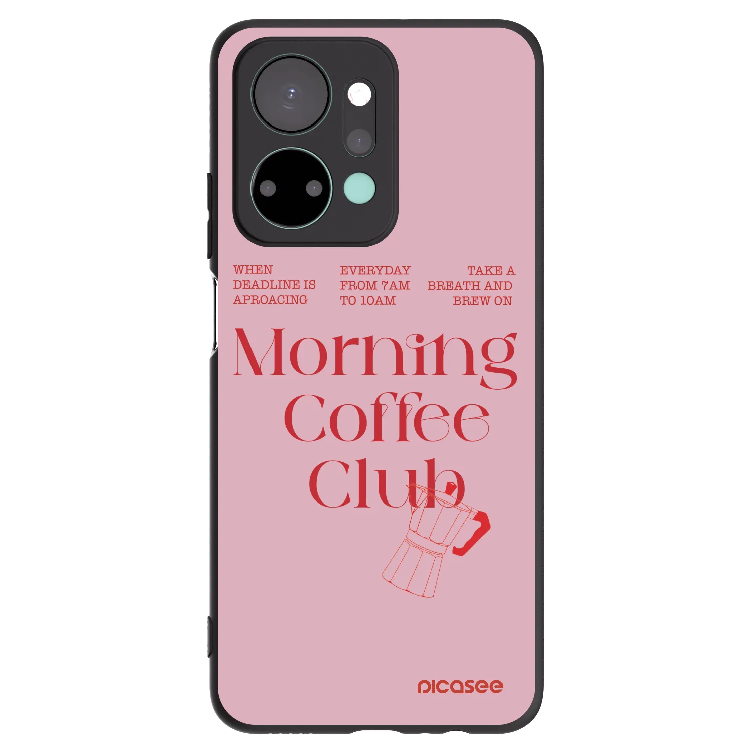 Picasee crna silikonska maskica za Honor X7a - Morning