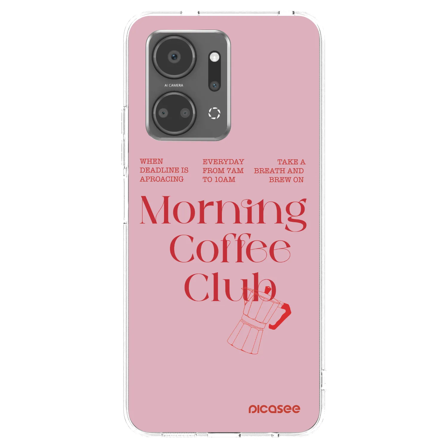 Picasee silikonska prozirna maskica za Honor X7a - Morning