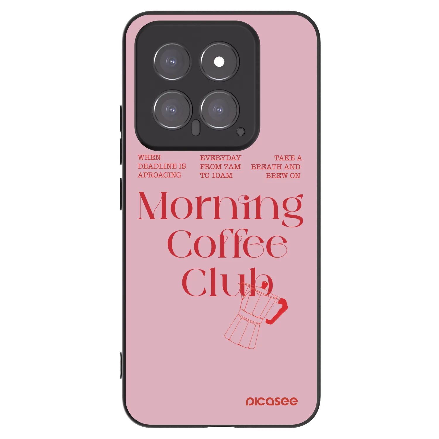 Picasee crna silikonska maskica za Xiaomi 14 - Morning