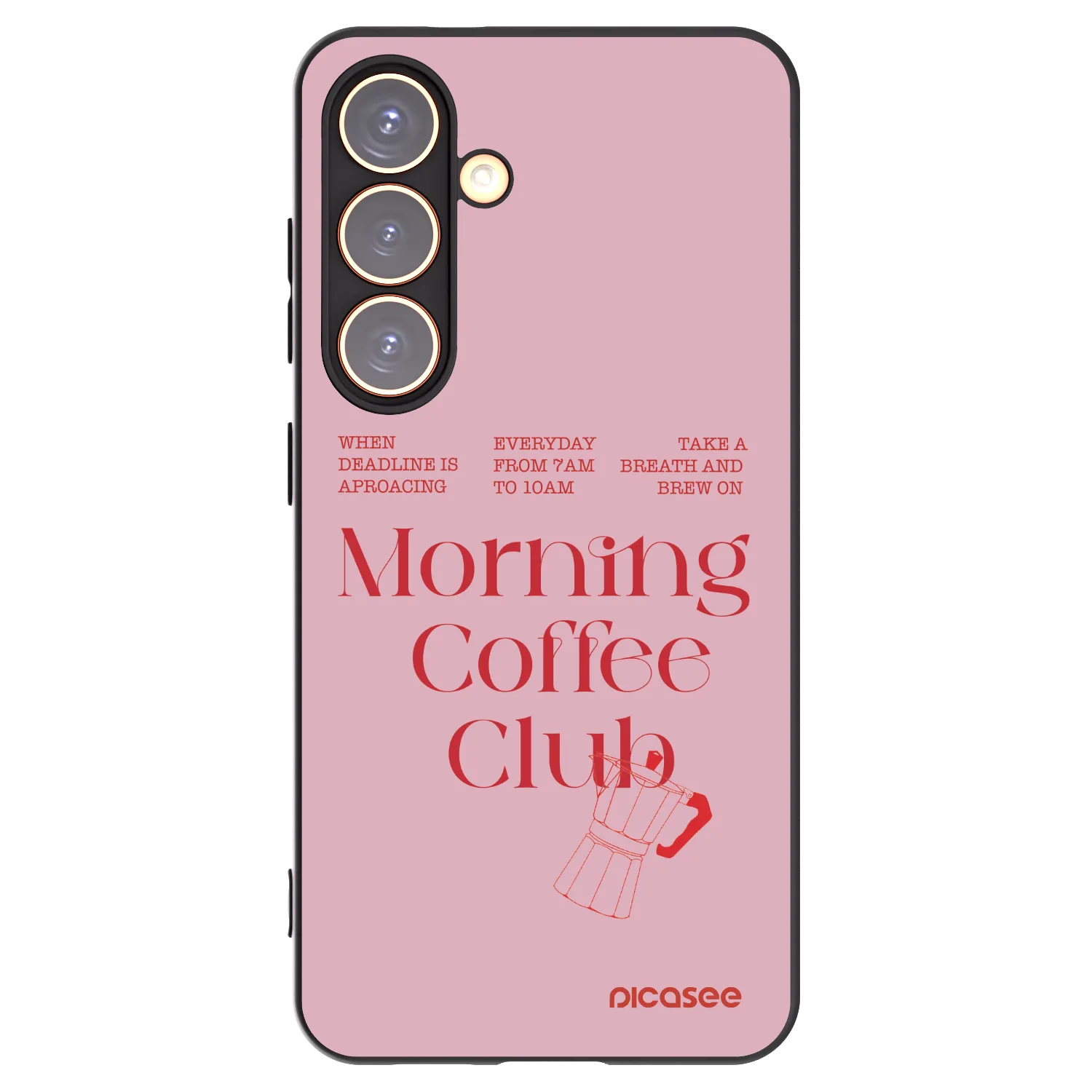 Picasee crna silikonska maskica za Samsung Galaxy S24 S921B 5G - Morning