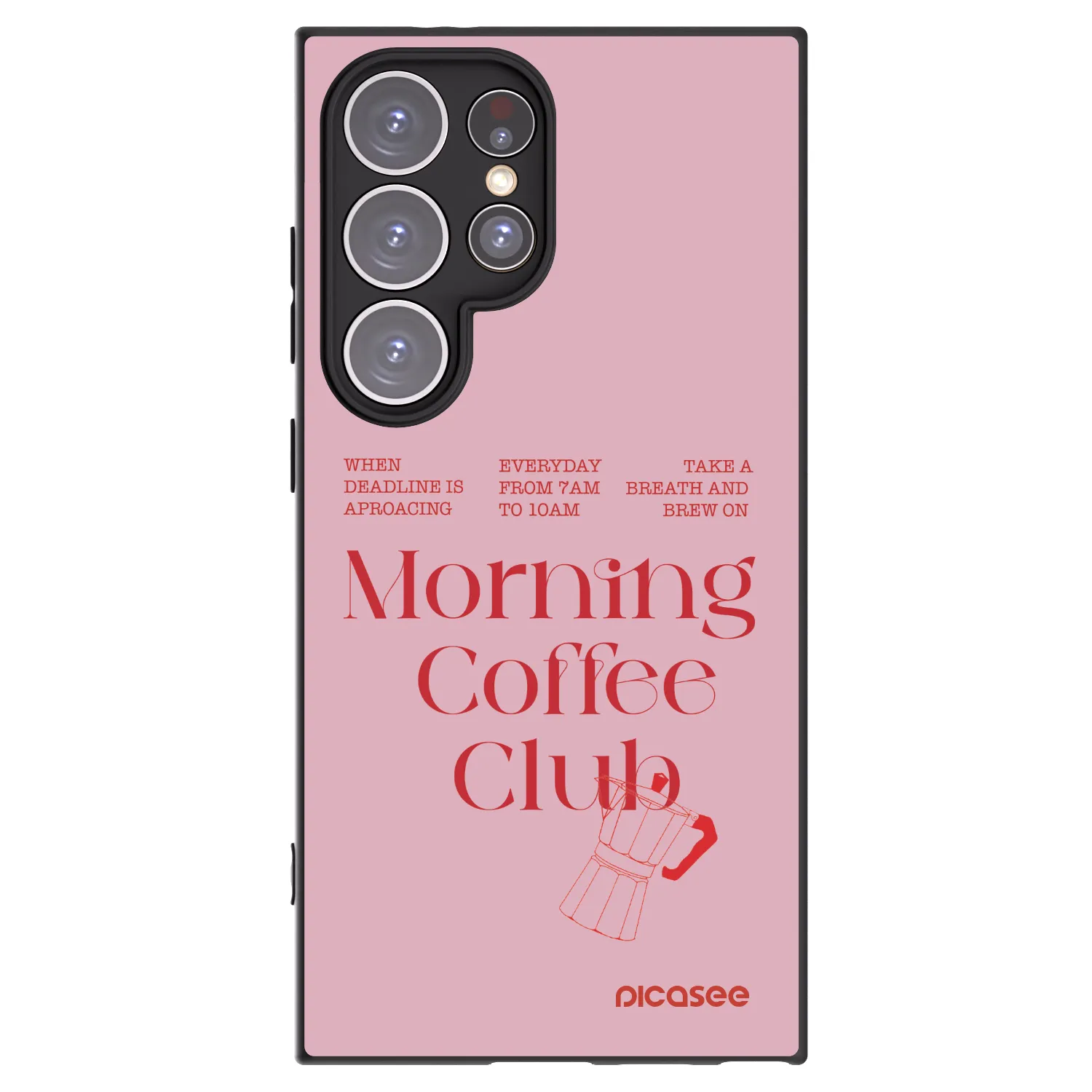 Picasee crna silikonska maskica za Samsung Galaxy S24 Ultra S928B 5G - Morning
