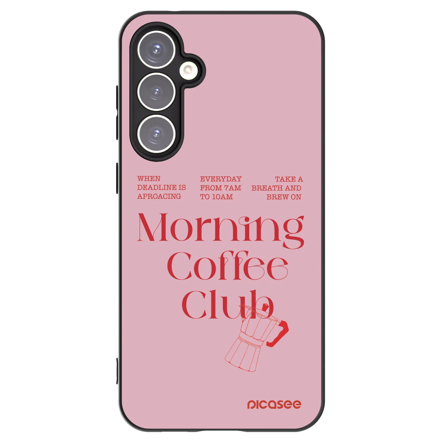 Picasee crna silikonska maskica za Samsung Galaxy S23 FE S711B - Morning