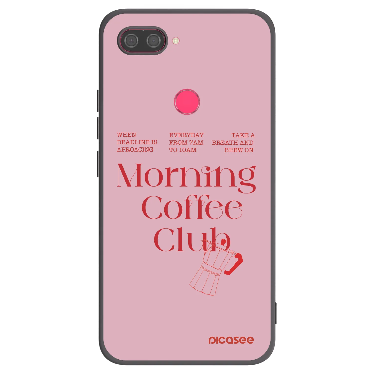 Picasee crna silikonska maskica za Xiaomi Mi 8 Lite - Morning