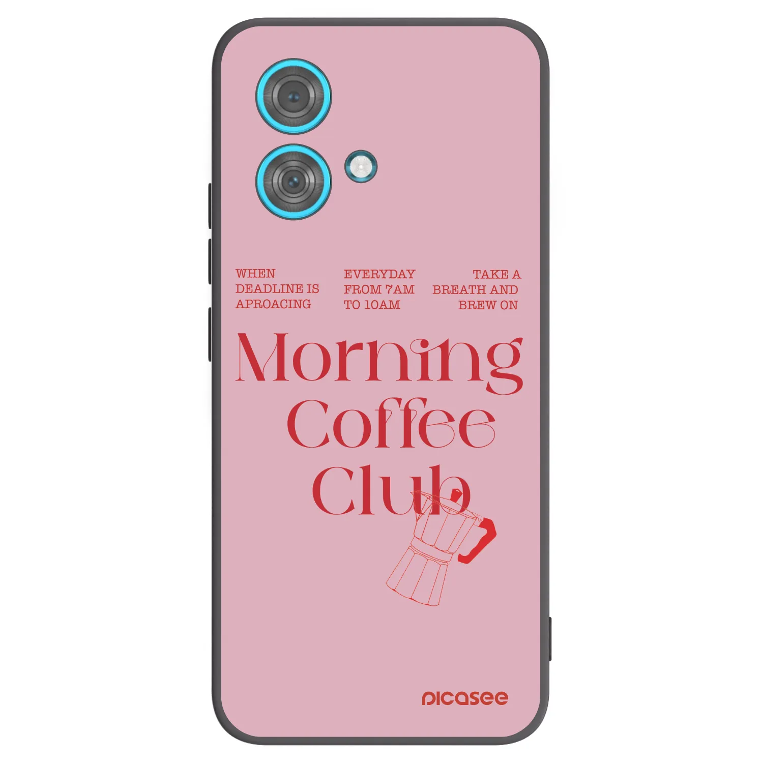 Picasee crna silikonska maskica za Motorola Edge 40 Neo - Morning