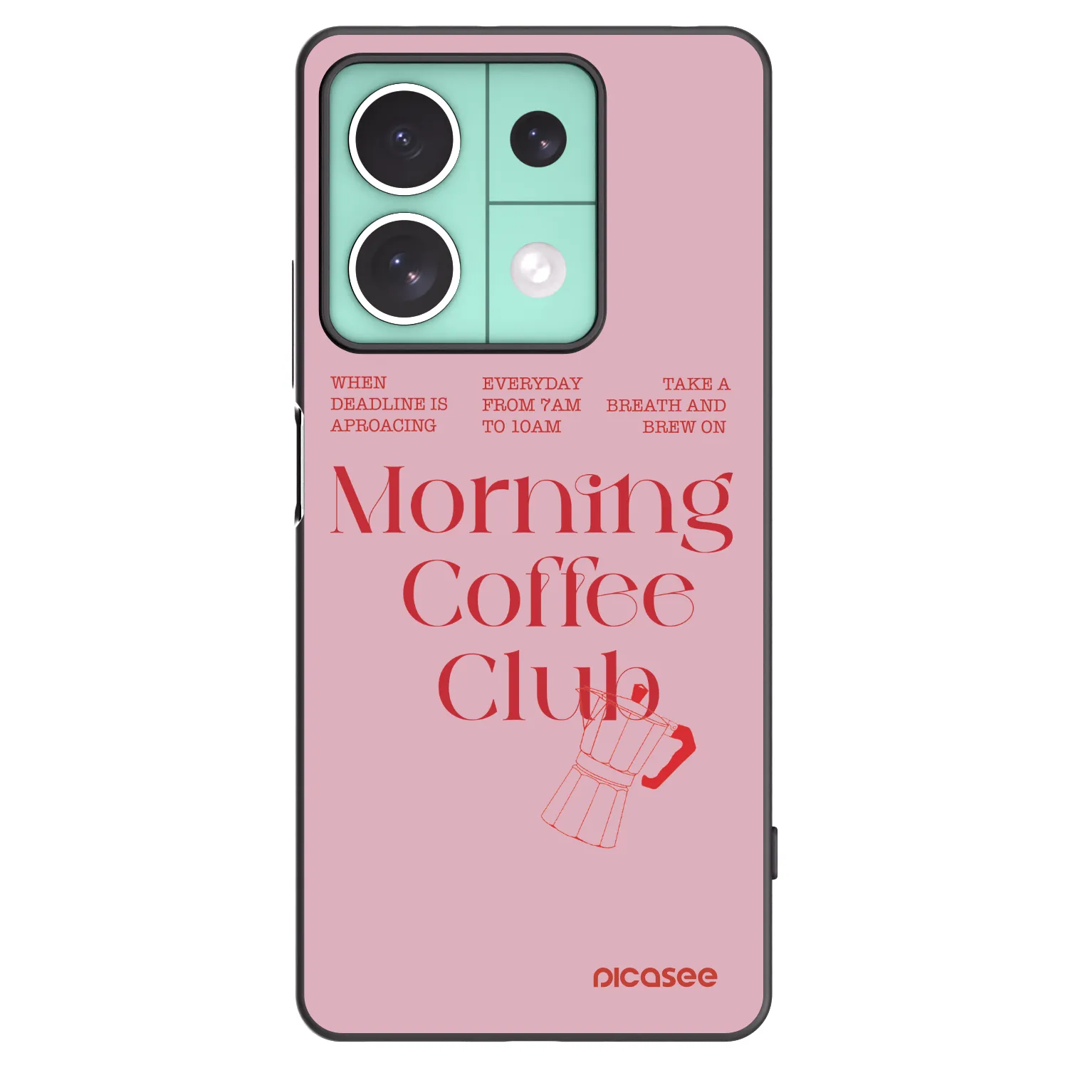 Picasee crna silikonska maskica za Xiaomi Redmi Note 13 5G - Morning