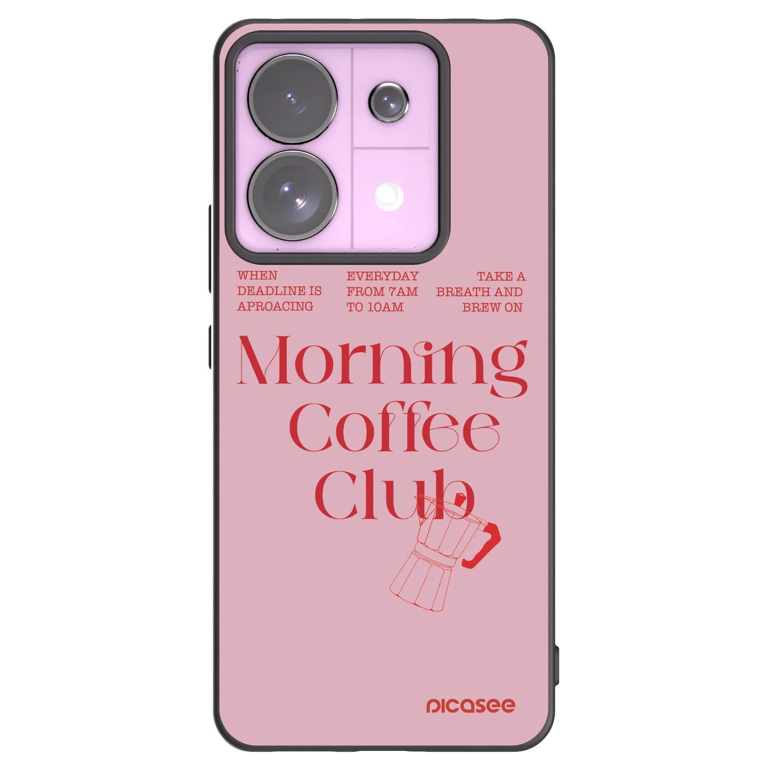 Picasee crna silikonska maskica za Xiaomi Redmi Note 13 Pro 5G - Morning