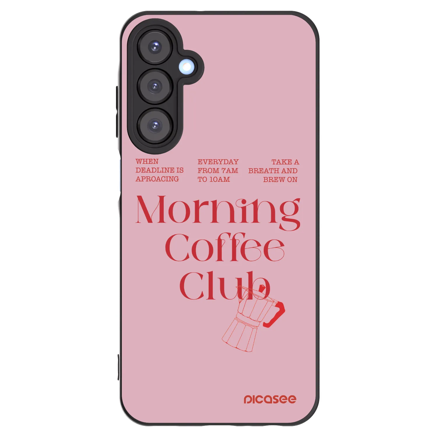 Picasee crna silikonska maskica za Samsung Galaxy A25 A256B 5G - Morning