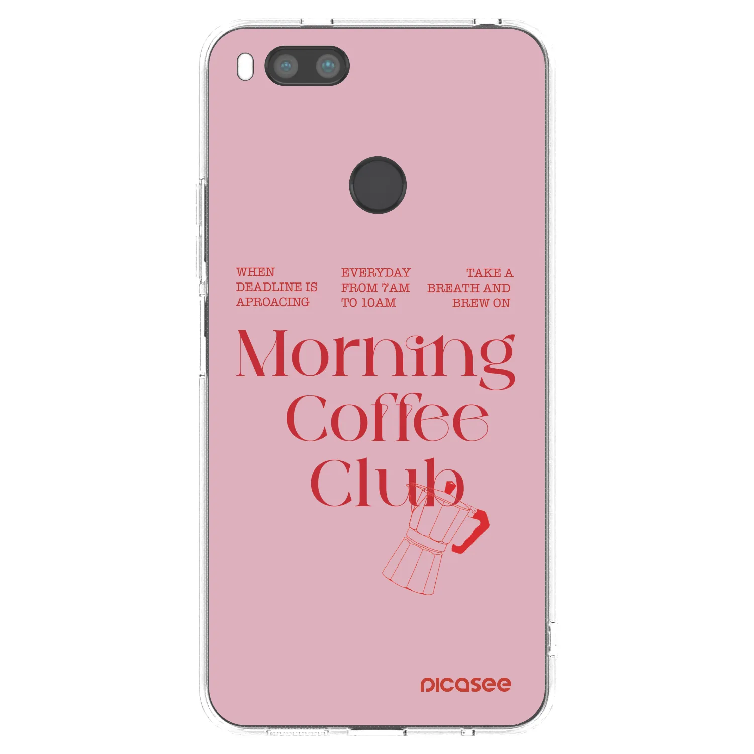 Picasee silikonska prozirna maskica za Xiaomi Mi A1 Global - Morning