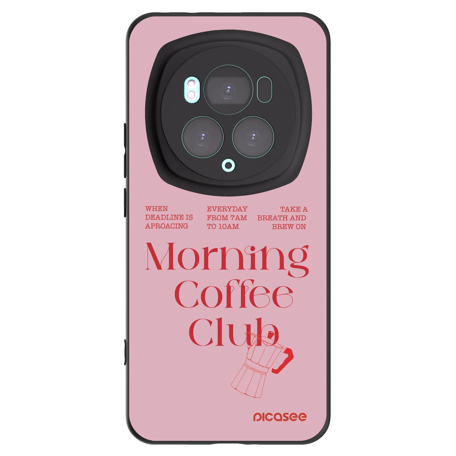 Picasee crna silikonska maskica za Honor Magic6 Pro - Morning