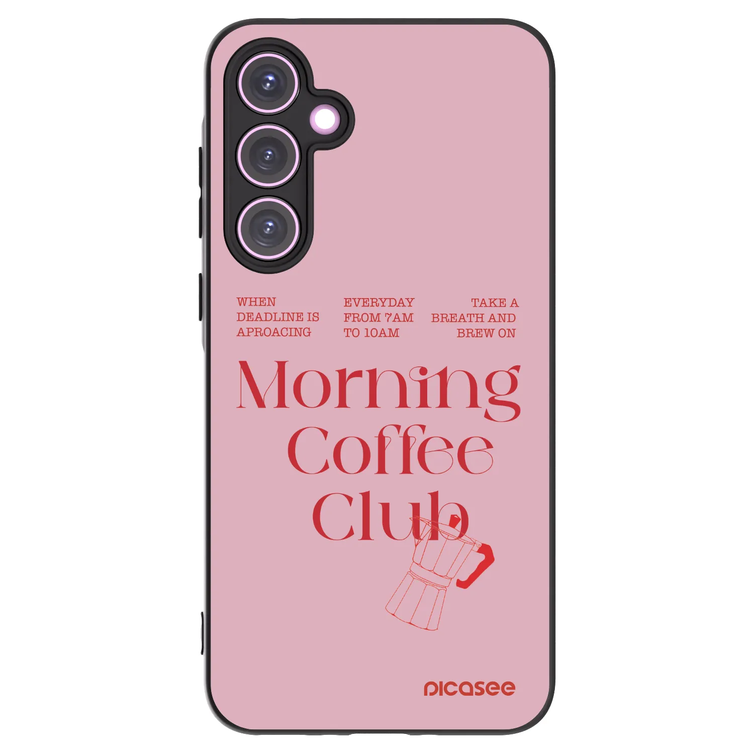 Picasee crna silikonska maskica za Samsung Galaxy A35 5G A356B - Morning