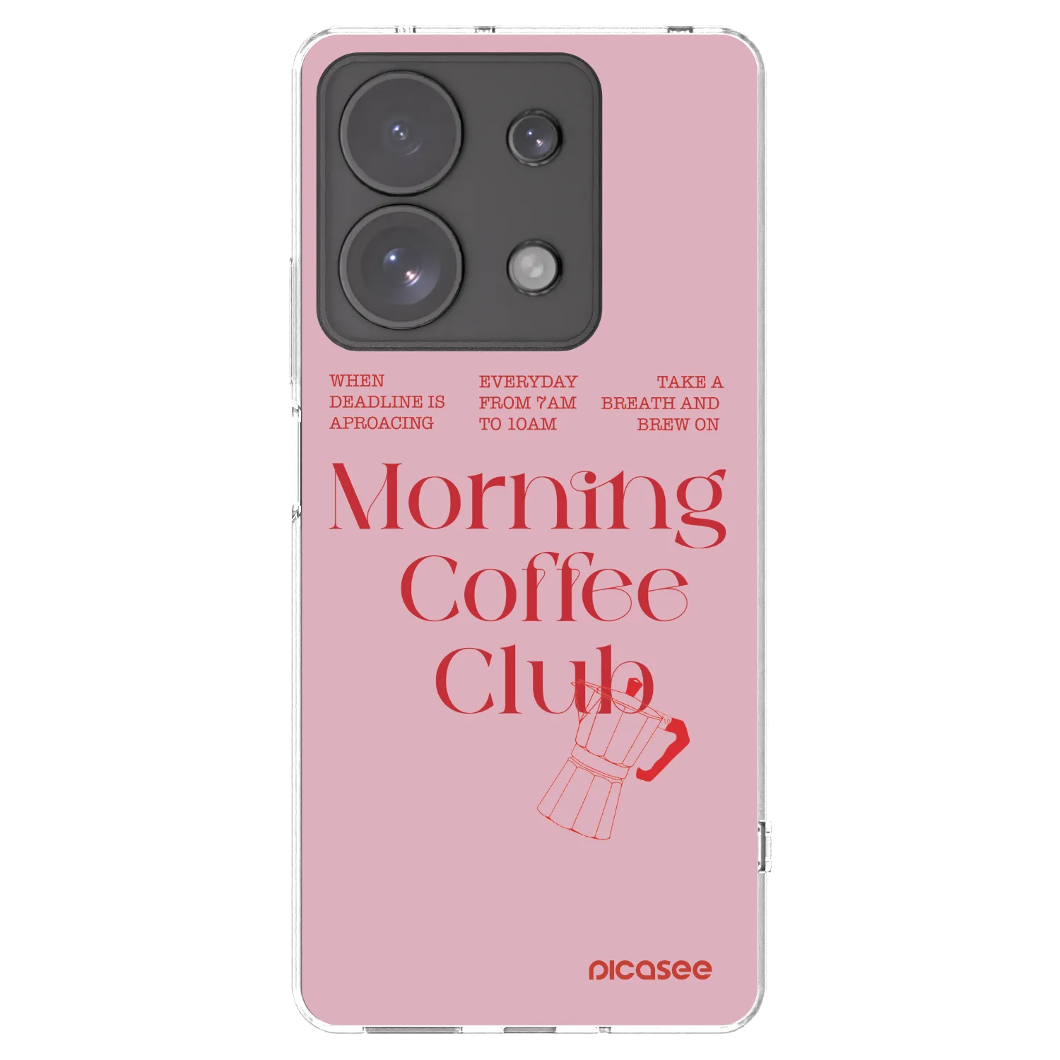 Picasee silikonska prozirna maskica za Xiaomi Redmi Note 13 Pro 4G - Morning
