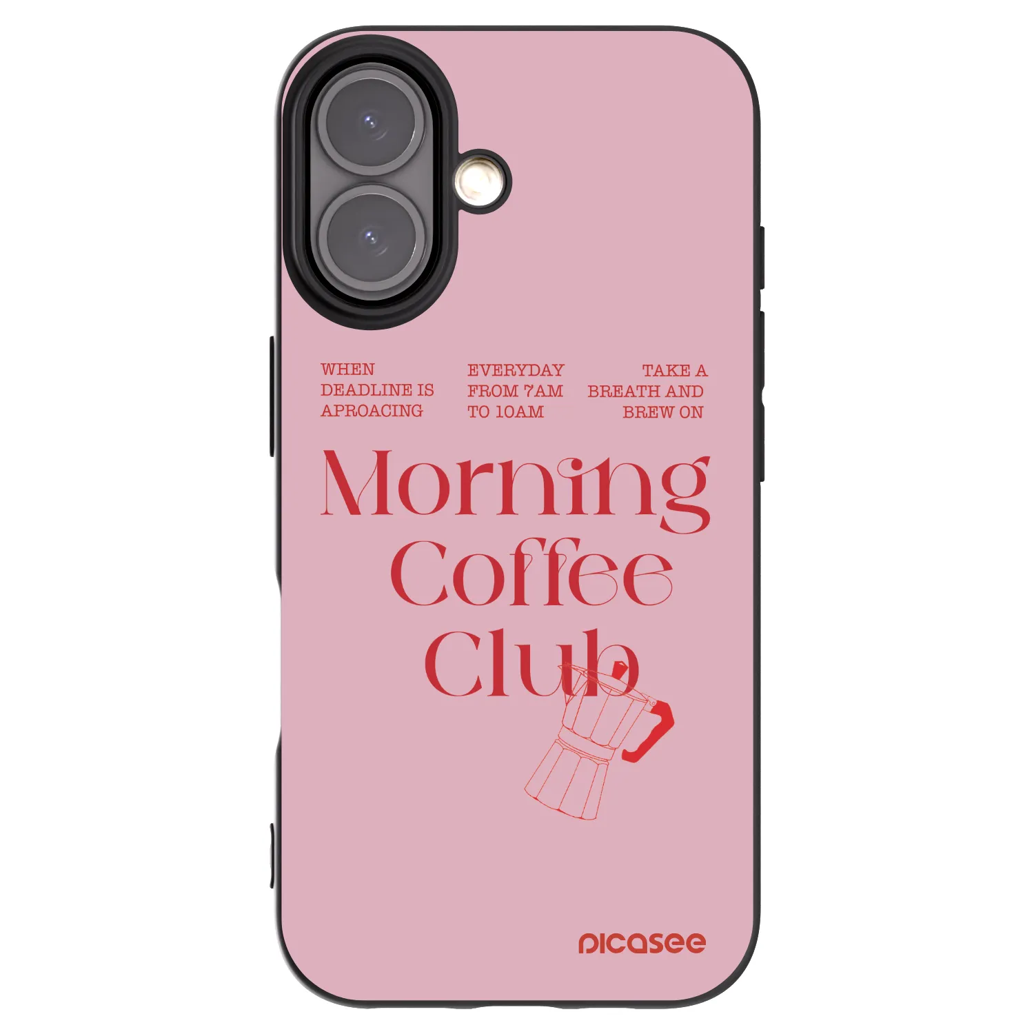 Picasee crna silikonska maskica za Apple iPhone 16 - Morning