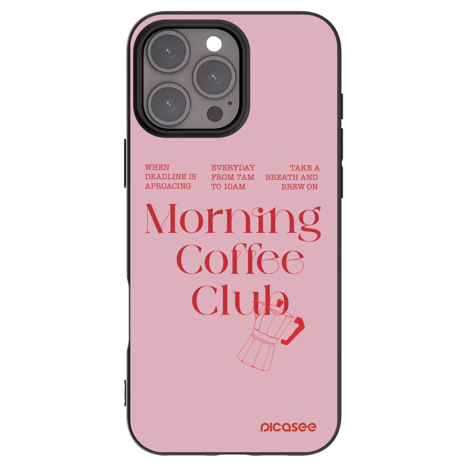 Picasee crna silikonska maskica za Apple iPhone 16 Pro Max - Morning