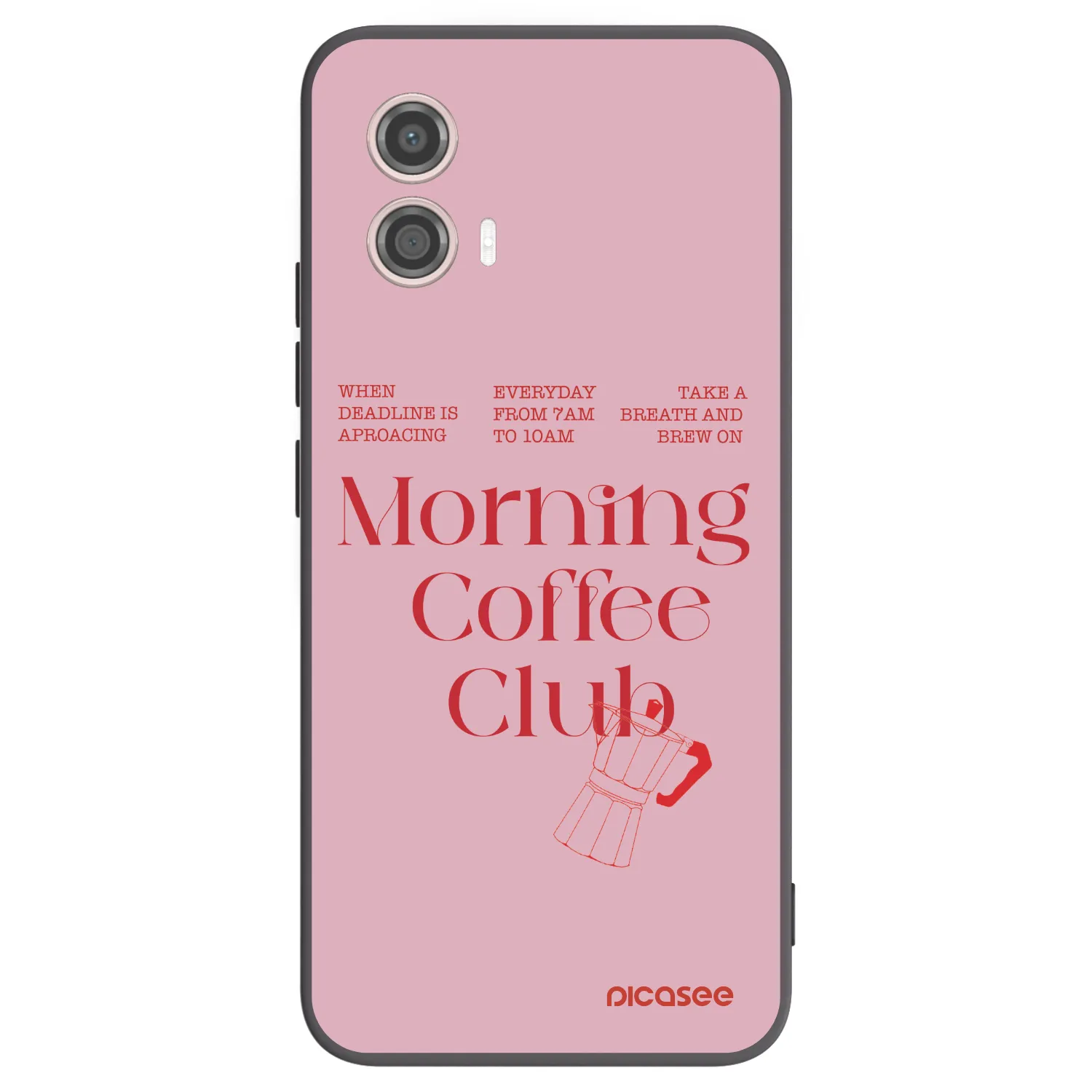 Picasee crna silikonska maskica za Motorola Moto G53 5G - Morning